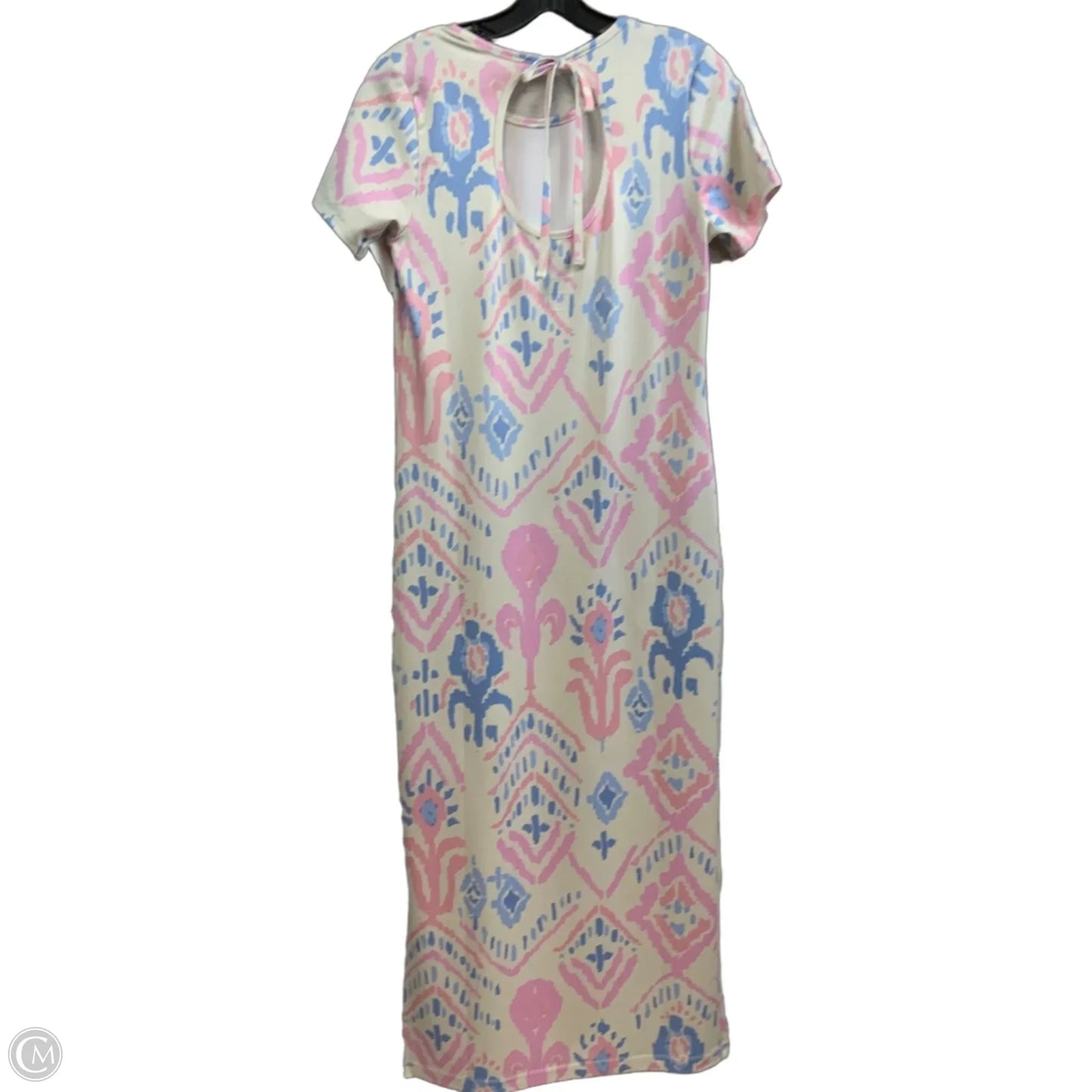Dress Casual Maxi By DUDLEY STEPHENS In Cream & Pink, Size: Xs