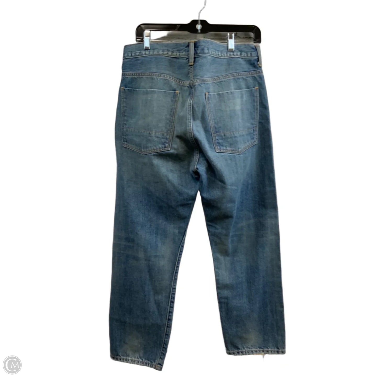 Jeans Cropped By Vince In Blue Denim, Size: 12