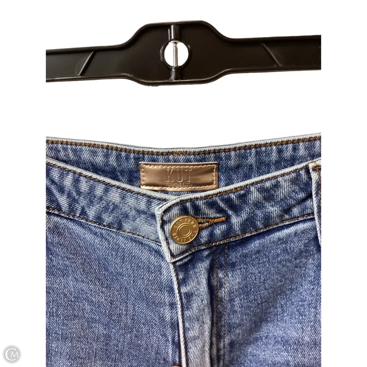 Jeans Straight By Kut In Blue Denim, Size: 12