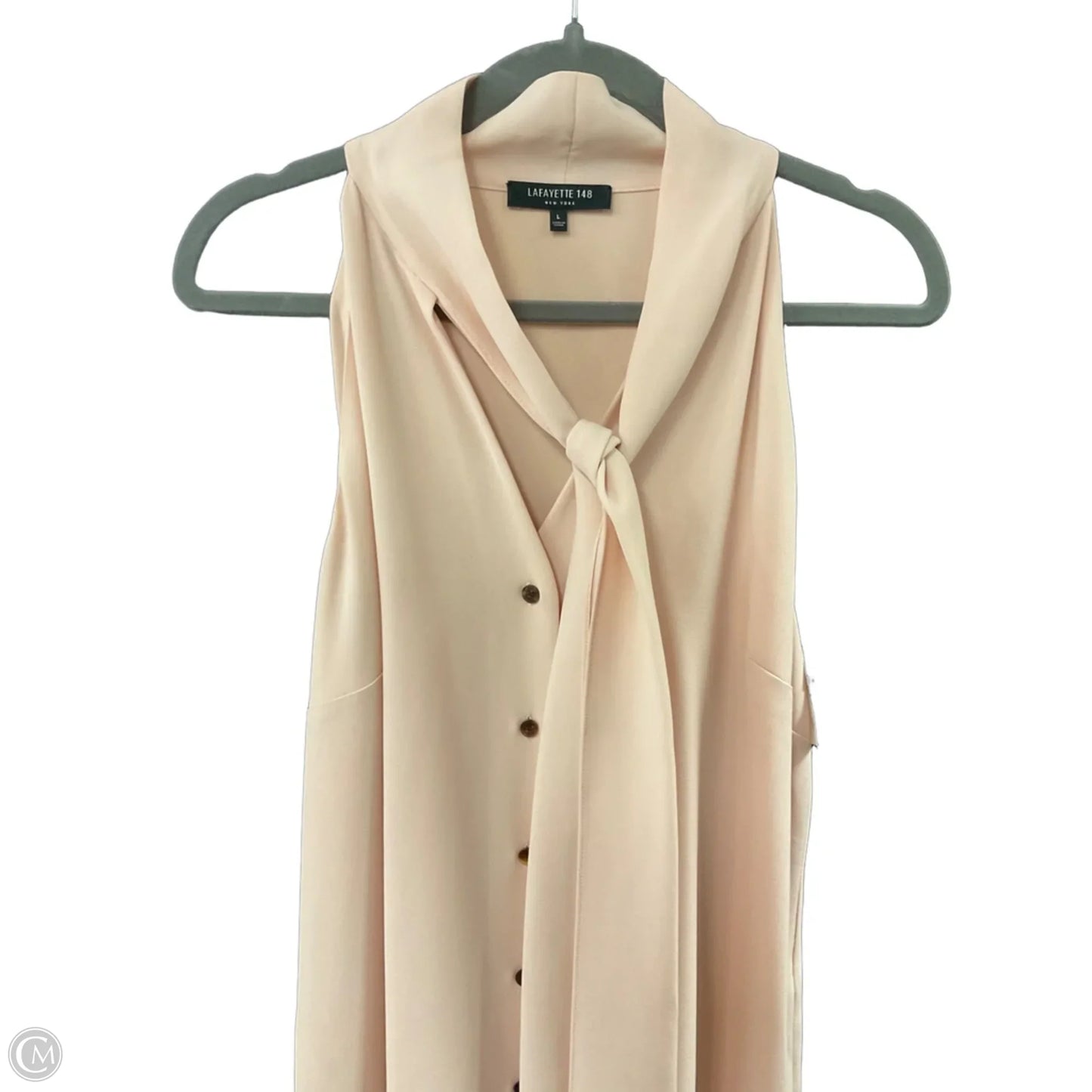 Dress Designer By Lafayette 148 In Peach, Size: L