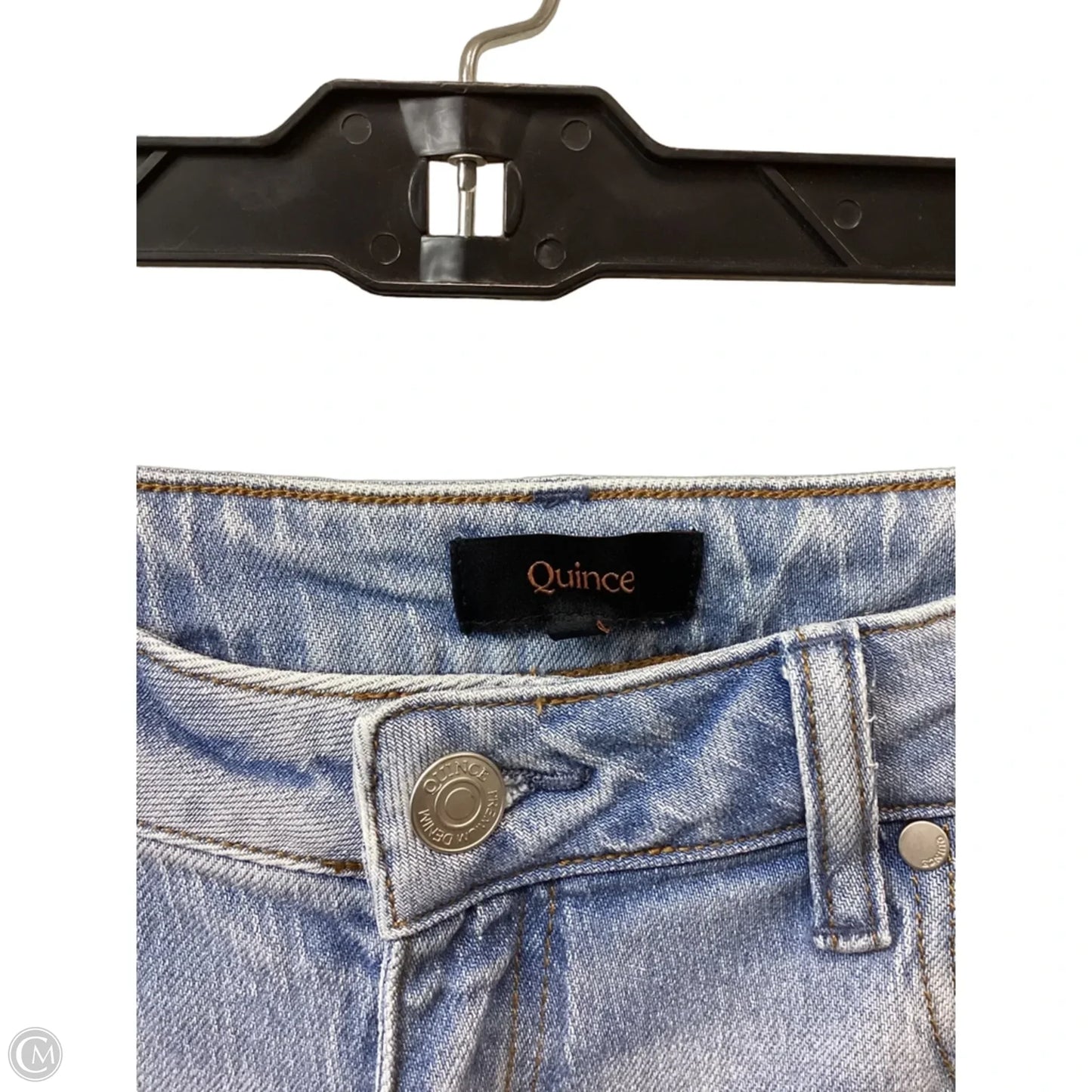Jeans Flared By Quince In Blue Denim, Size: 12