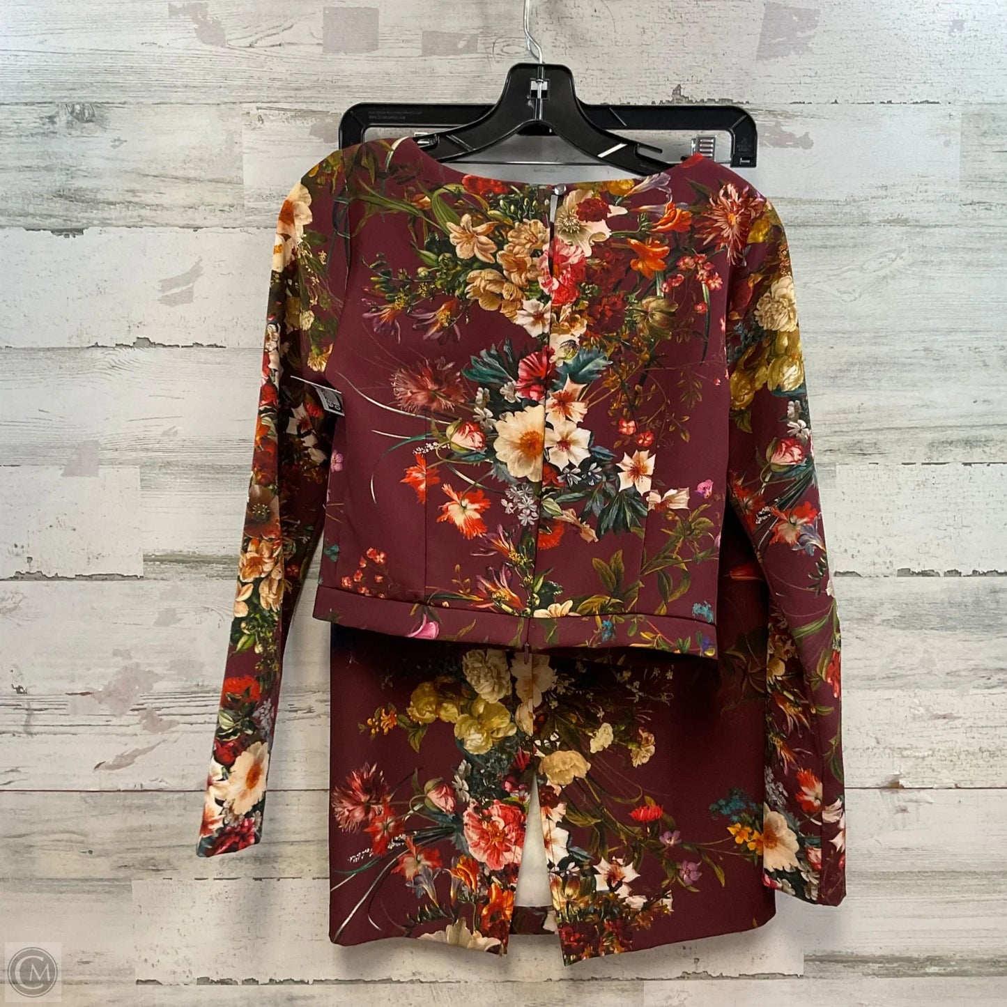 Dress Set 2pc By SINGLE LA In Maroon, Size: Xs