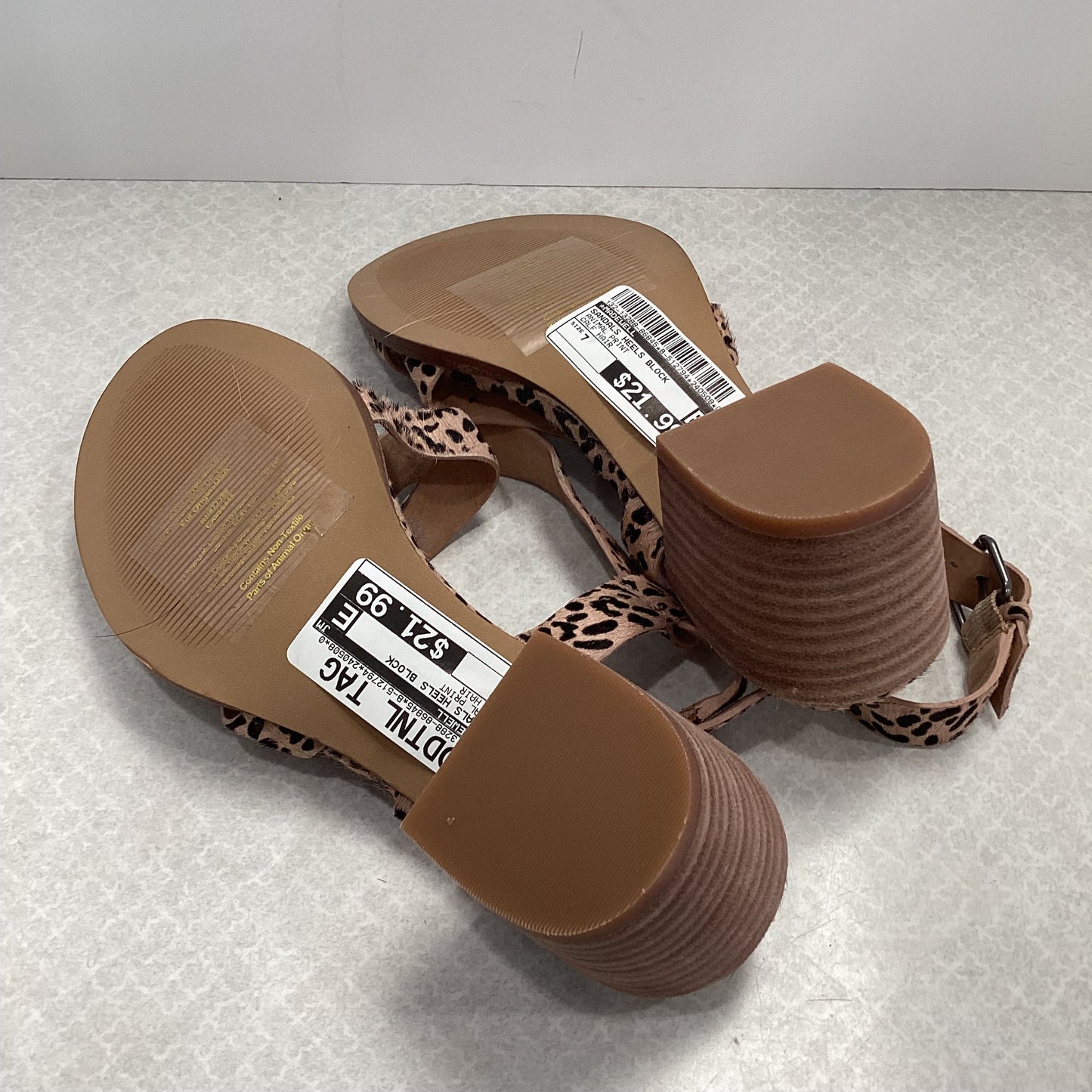 Sandals Heels Block By Madewell Size: 7