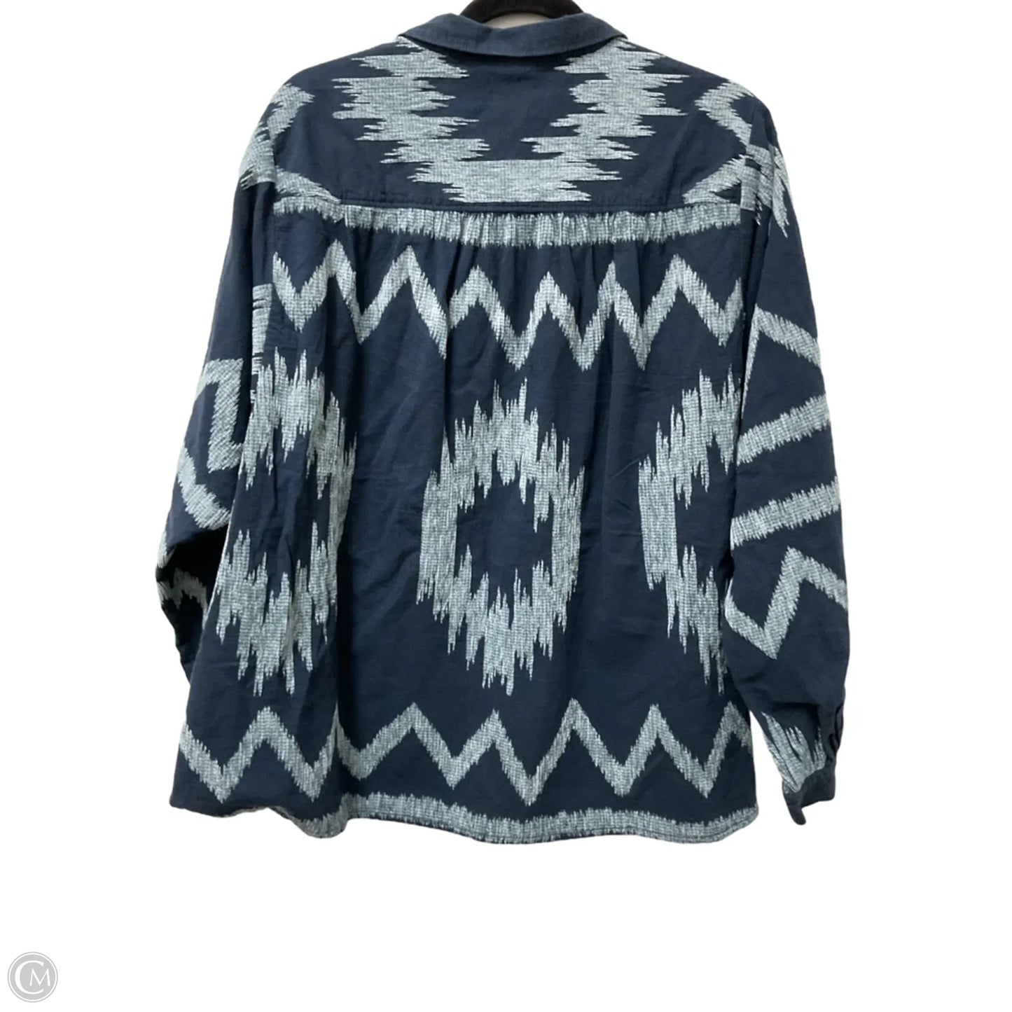 Top Long Sleeve By Pilcro In Blue, Size: 2x