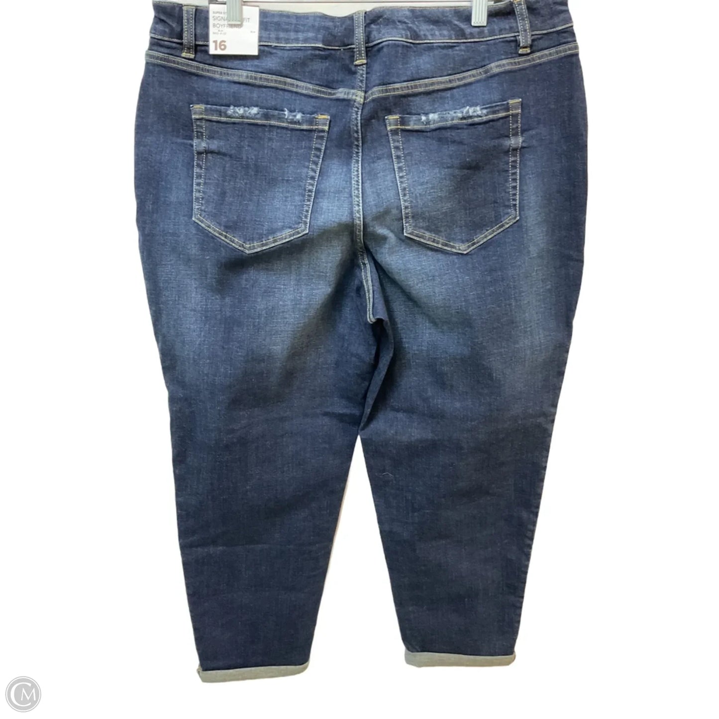 Jeans Boyfriend By Lane Bryant In Blue Denim, Size: 16