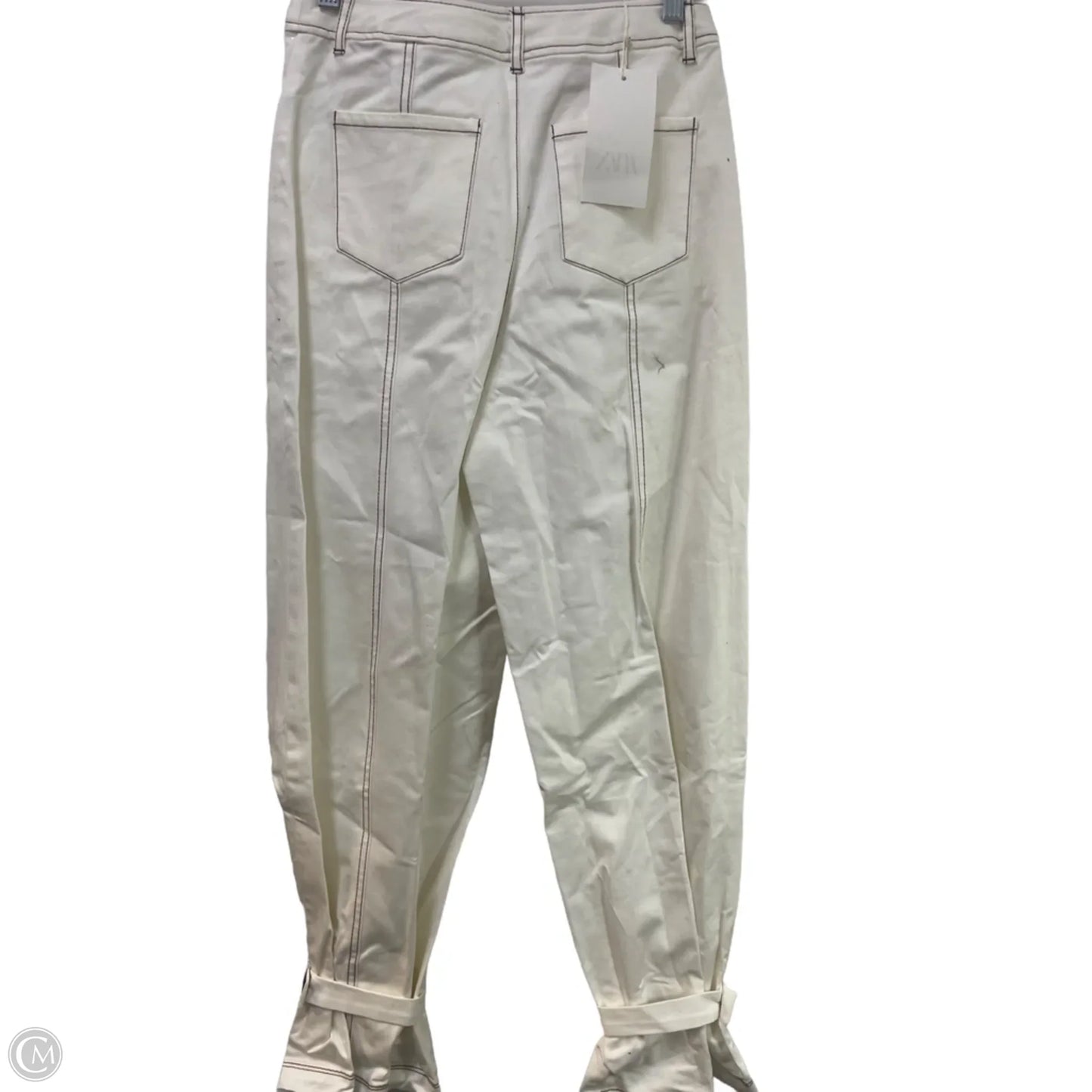 Pants Cargo & Utility By Zara In White, Size: Xs