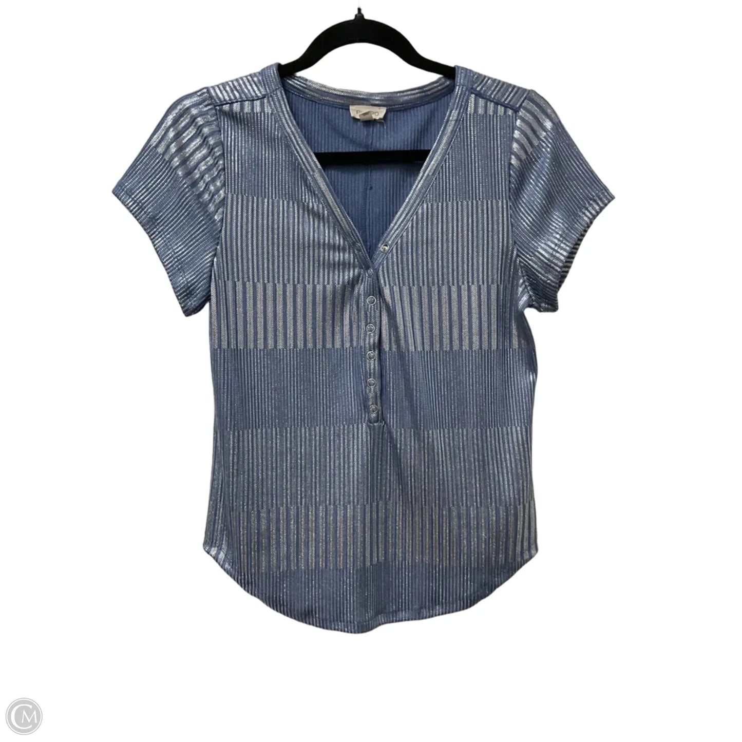 Top Short Sleeve By Pilcro In Blue, Size: L