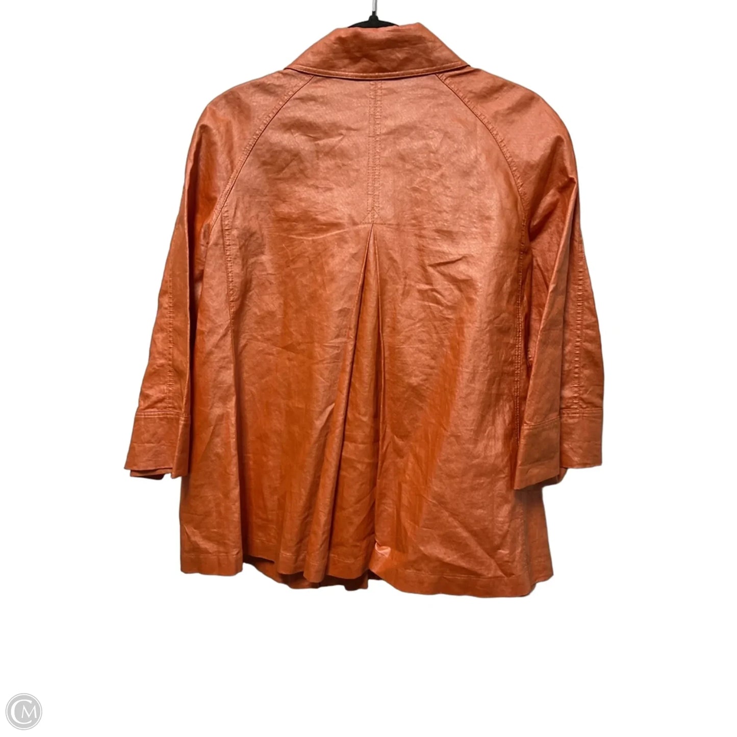Jacket Designer By Lafayette 148 In Orange, Size: Xs