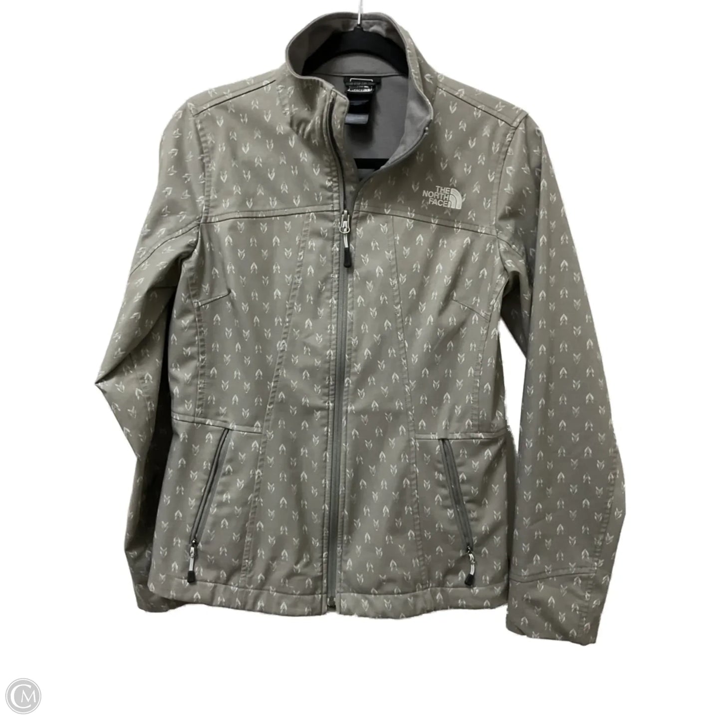 Athletic Jacket By The North Face In Grey, Size: M