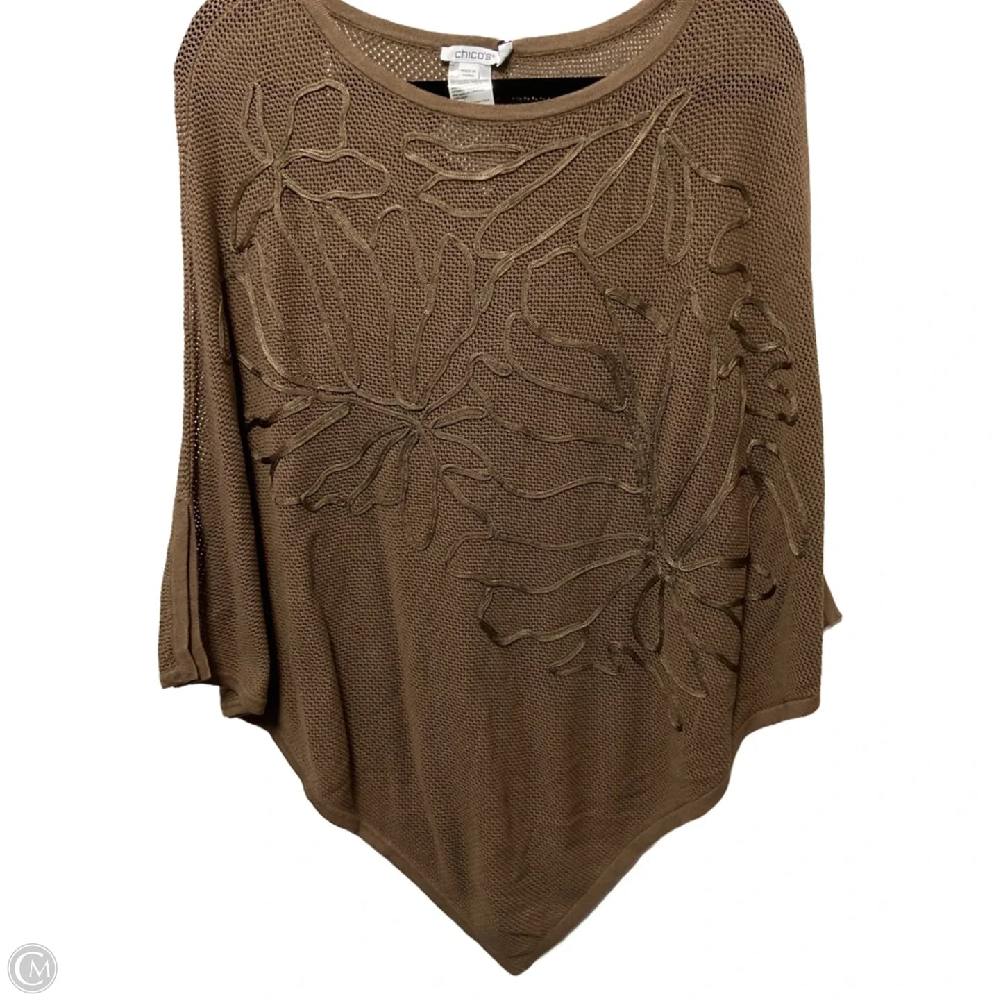 Poncho By Chicos In Tan, Size: S