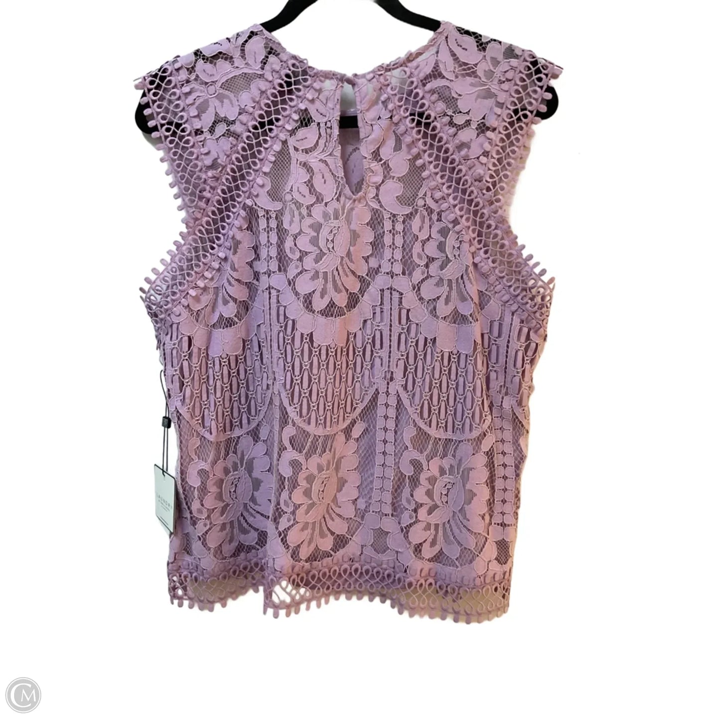 Blouse Sleeveless By Laundry In Purple, Size: L