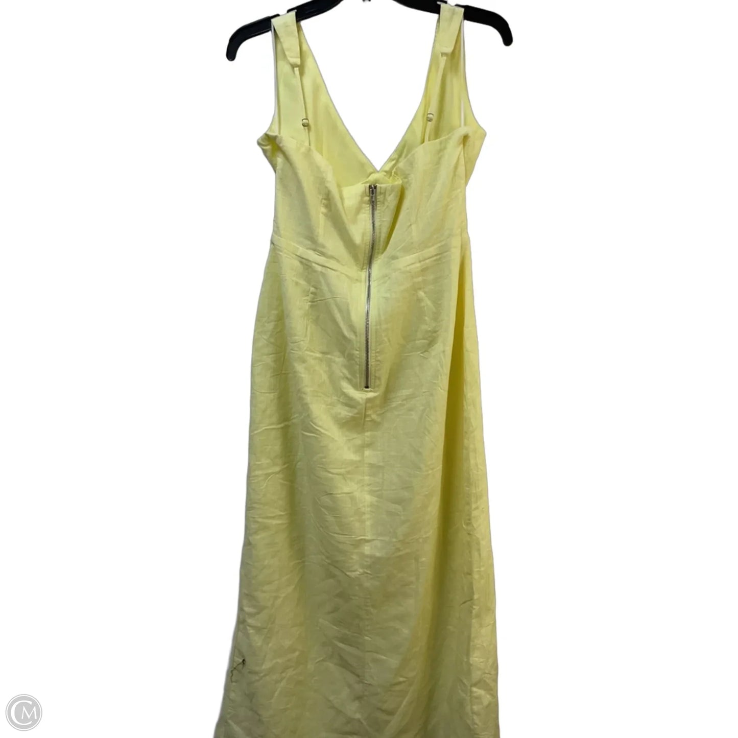 Dress Casual Midi By Clothes Mentor In Yellow, Size: 16