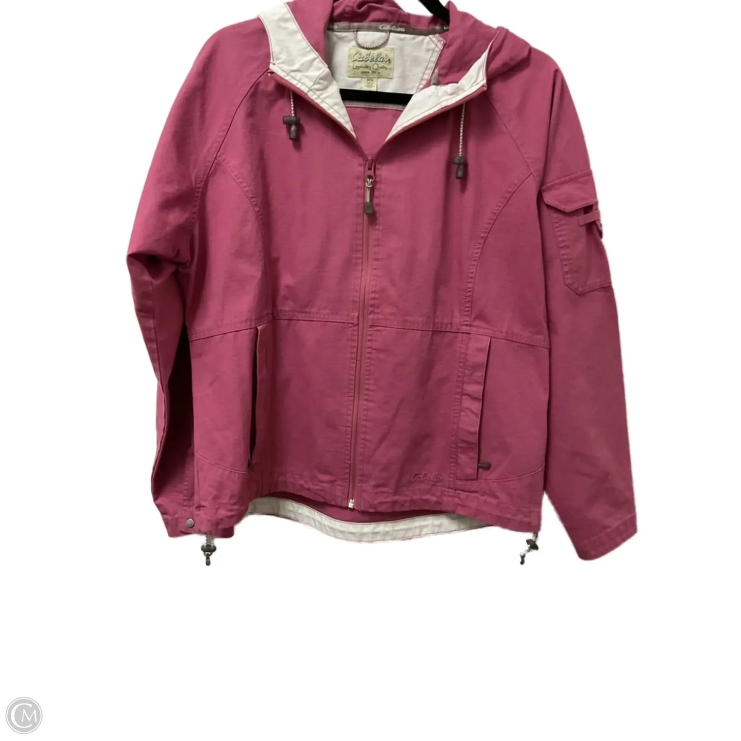Jacket Windbreaker By Cabelas In Pink, Size: M