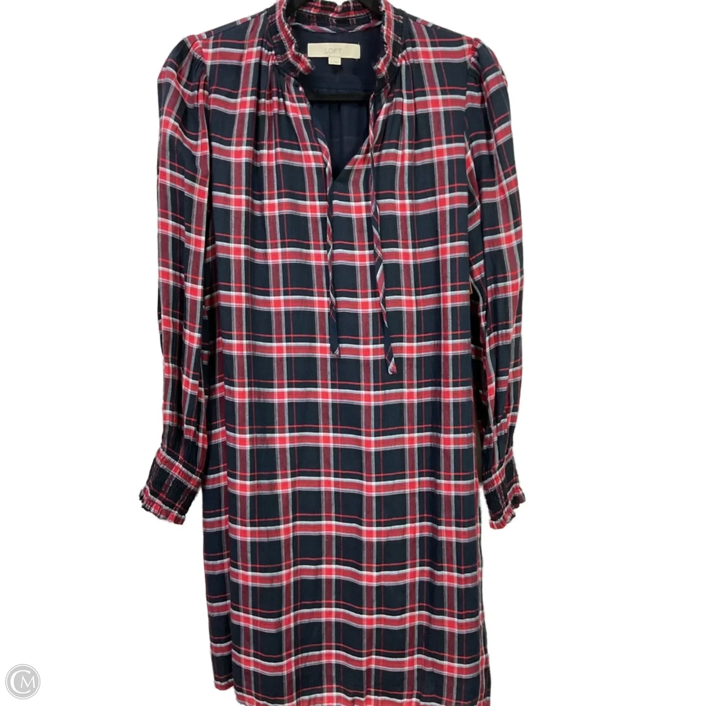 Dress Casual Short By Loft In Plaid Pattern, Size: S