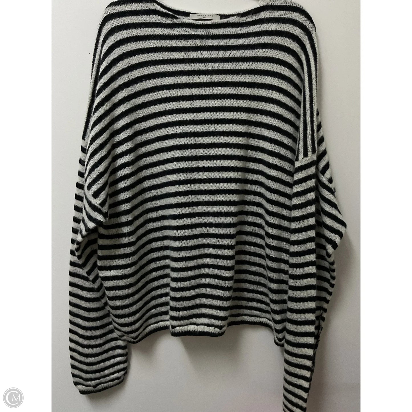 Sweater Designer By All Saints In Striped Pattern, Size: L