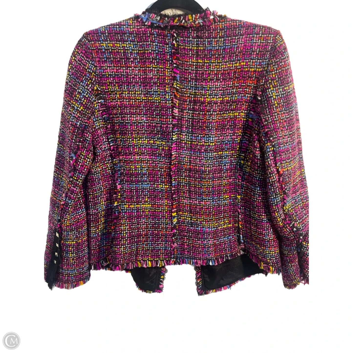 Blazer By Michael Simon In Black & Pink, Size: Sp