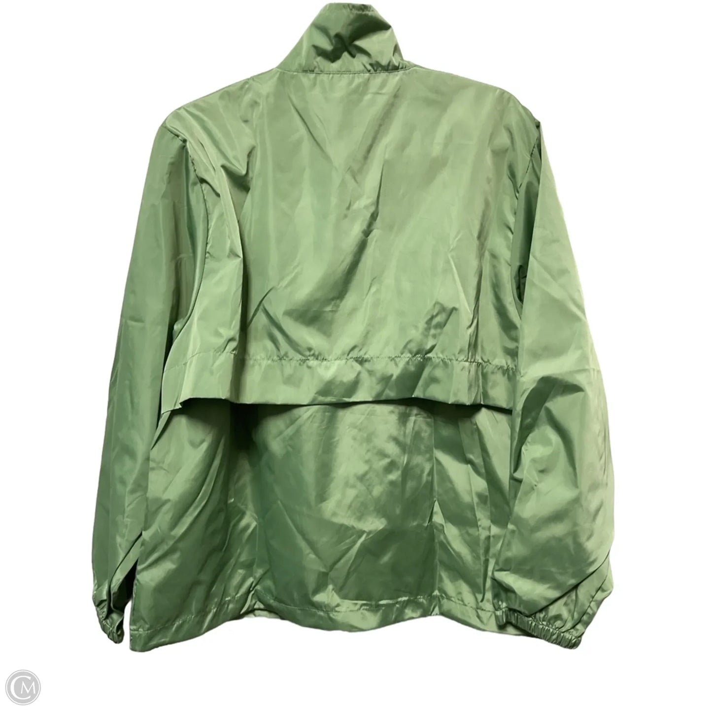 Jacket Windbreaker By Clothes Mentor In Green, Size: M
