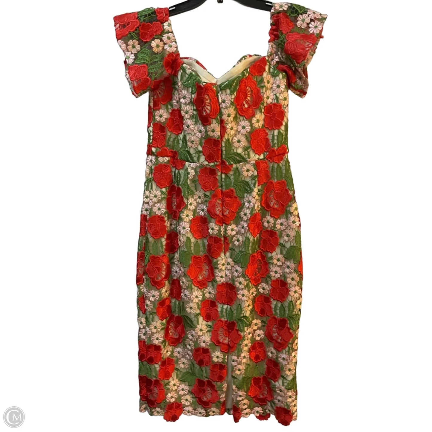 Dress Party Midi By Dress The Population In Floral Print, Size: M