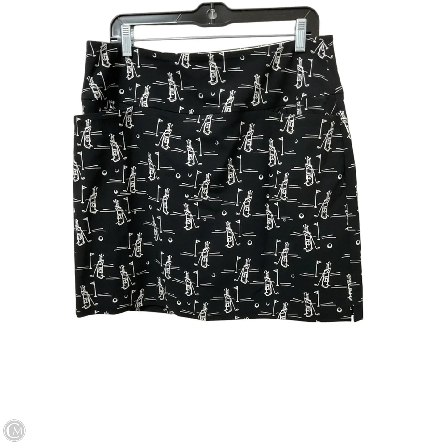 Athletic Skort By Cmb In Black & White, Size: 14