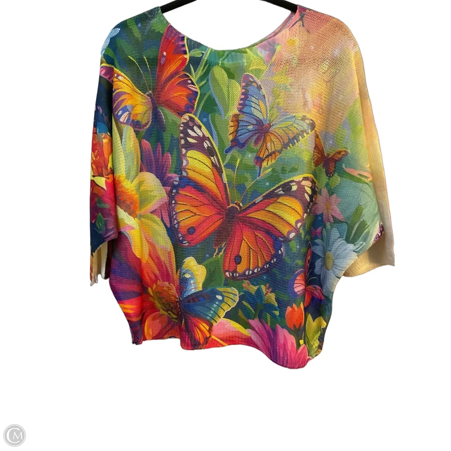 Sweater By Clothes Mentor In Floral Print, Size: L