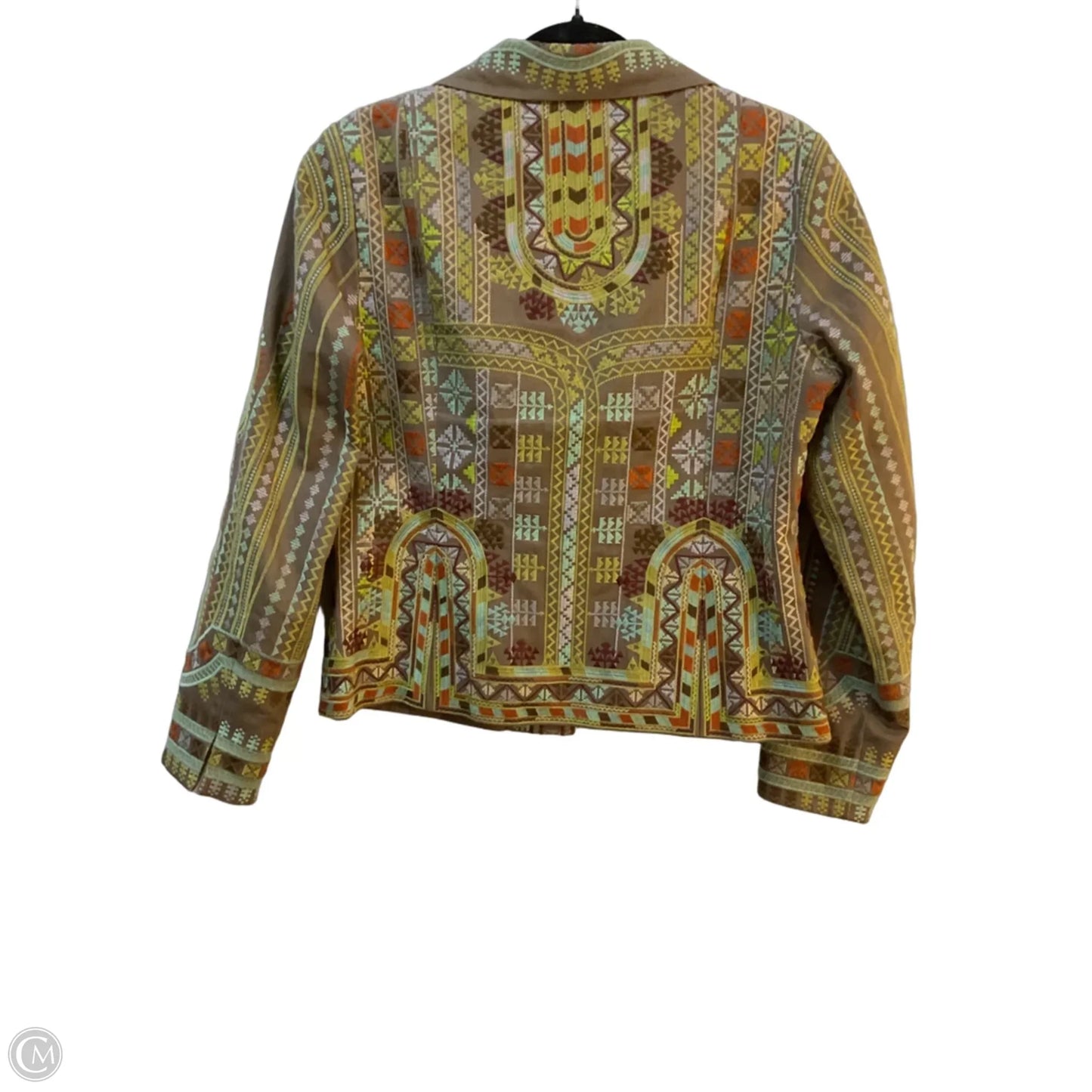 Jacket Other By Coldwater Creek In Brown & Gold, Size: M