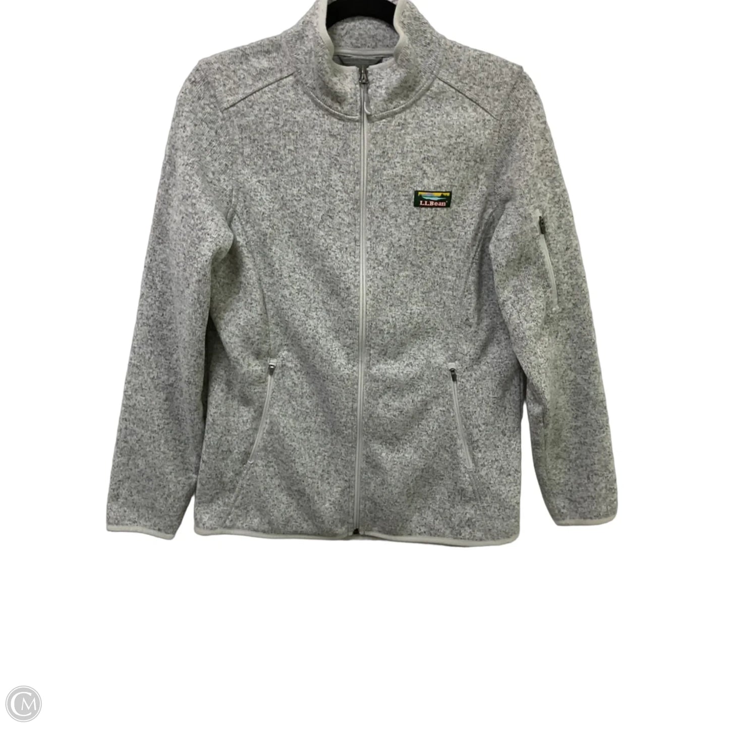Jacket Fleece By L.l. Bean In Grey, Size: M