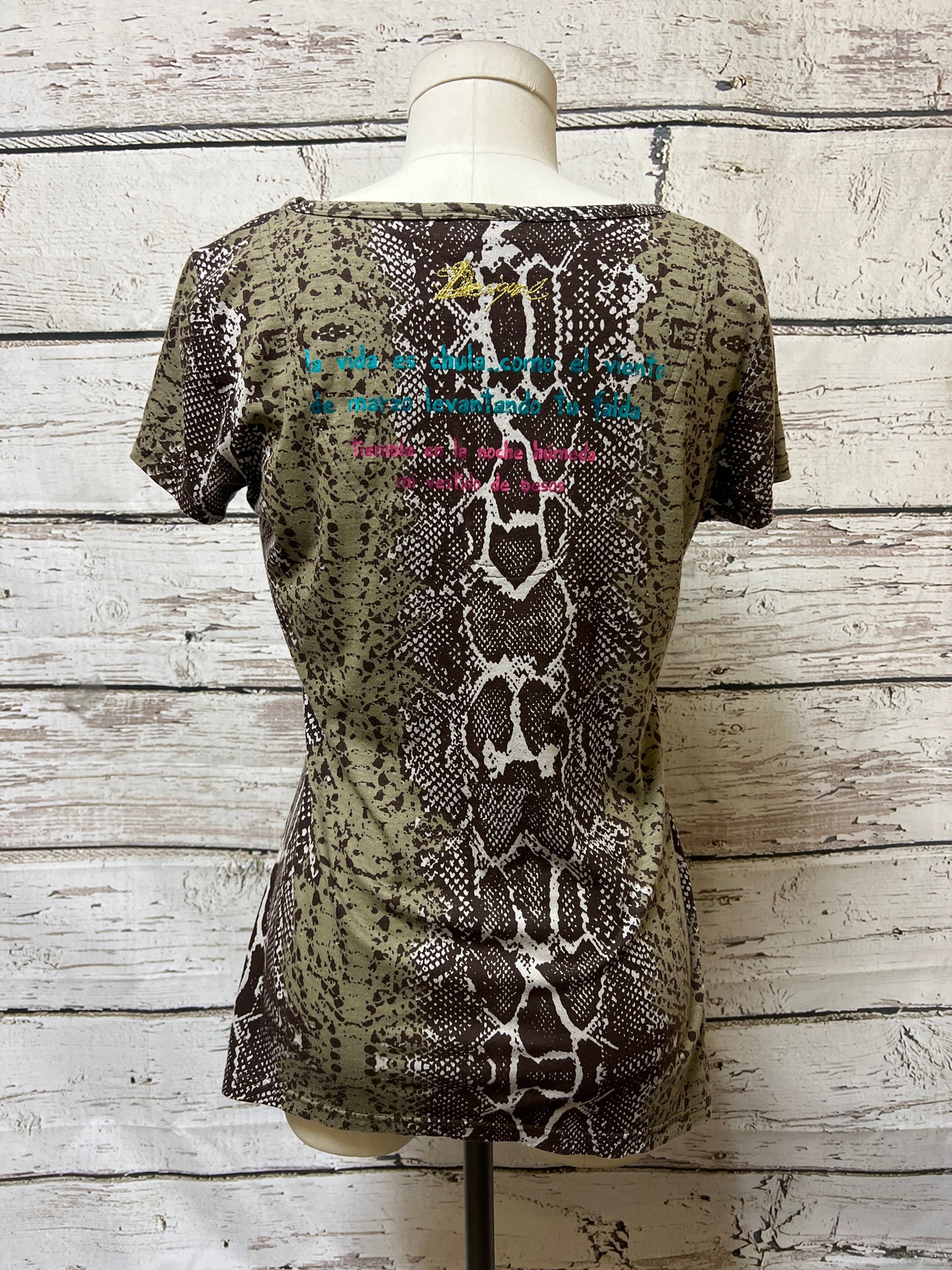 Top Short Sleeve By Desigual  Size: S