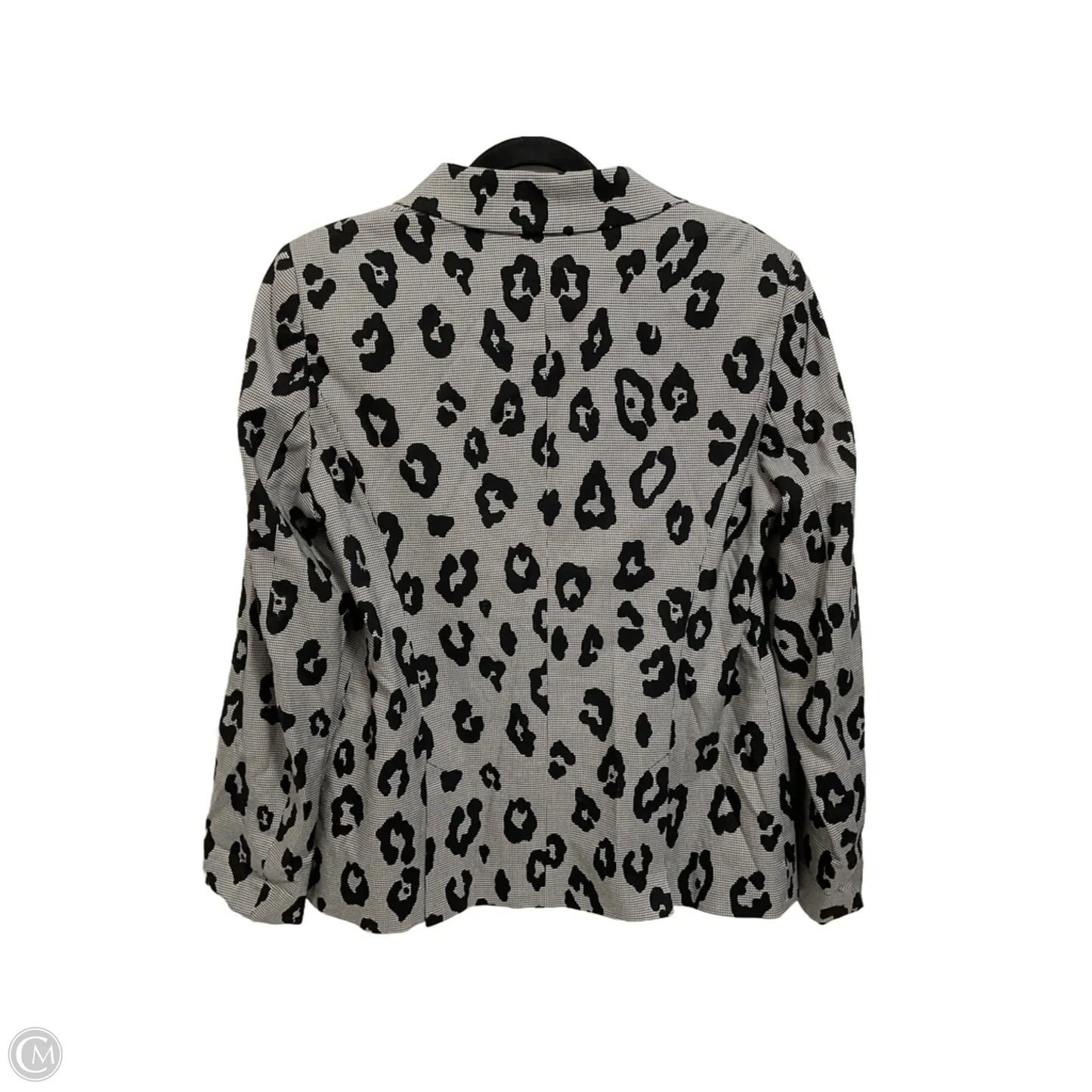 Blazer Designer By Escada In Leopard Print, Size: M