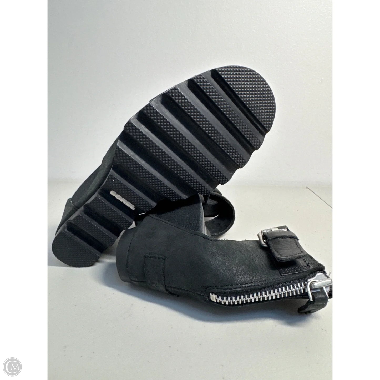 Sandals Heels Wedge By Sorel In Black, Size: 9