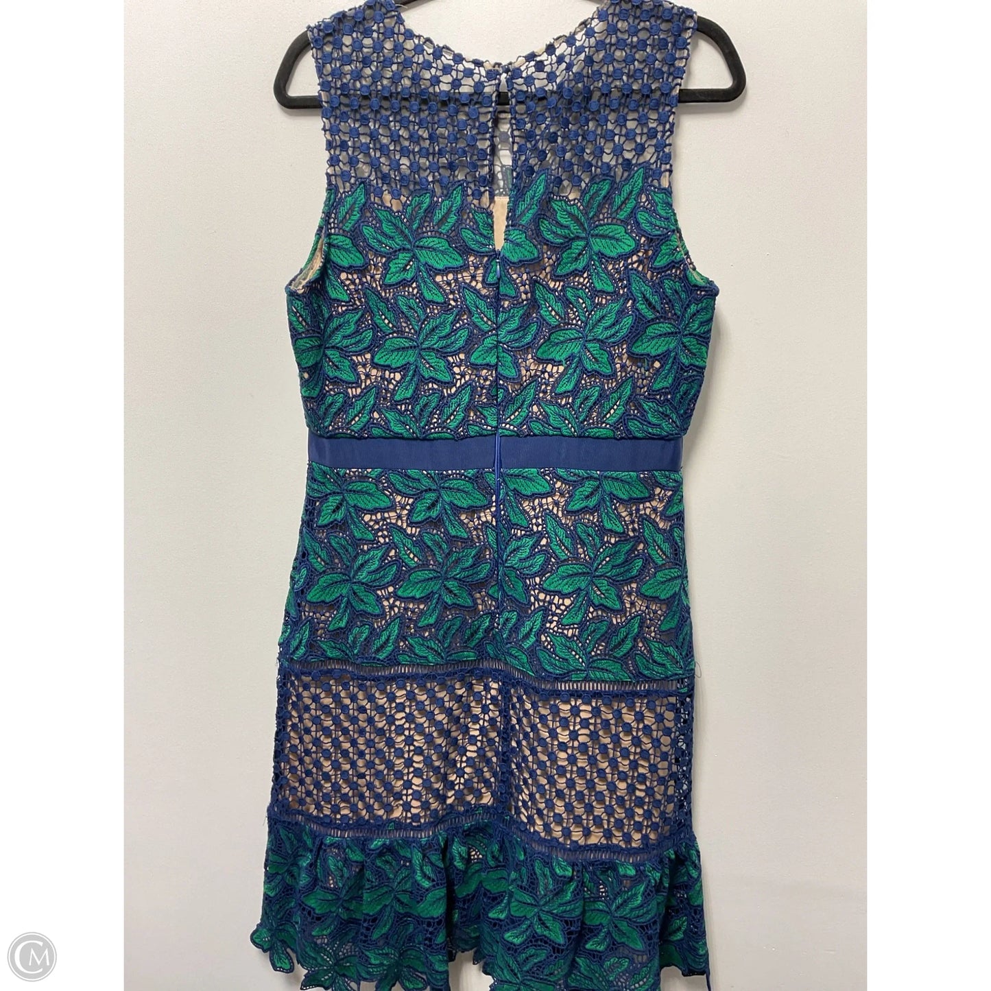 Dress Party Midi By Cmb In Blue & Green, Size: Xl