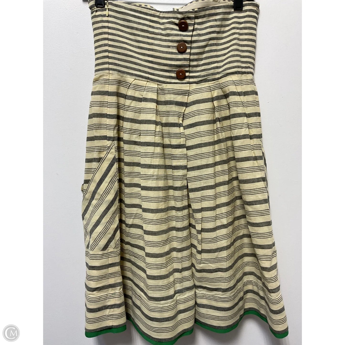Dress Casual Short By Maeve In Cream & Grey, Size: Xs