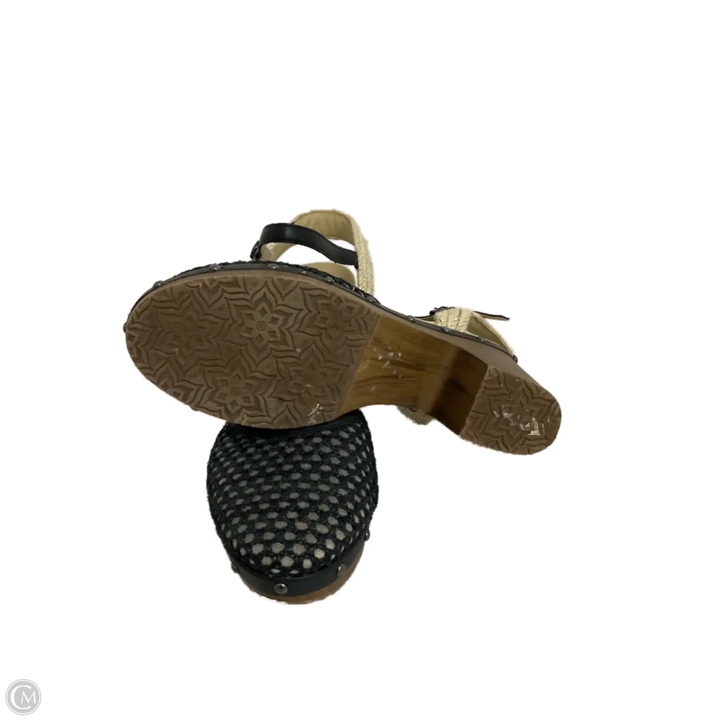 Shoes Heels Block By Jbu By Jambu In Black & Cream, Size: 7