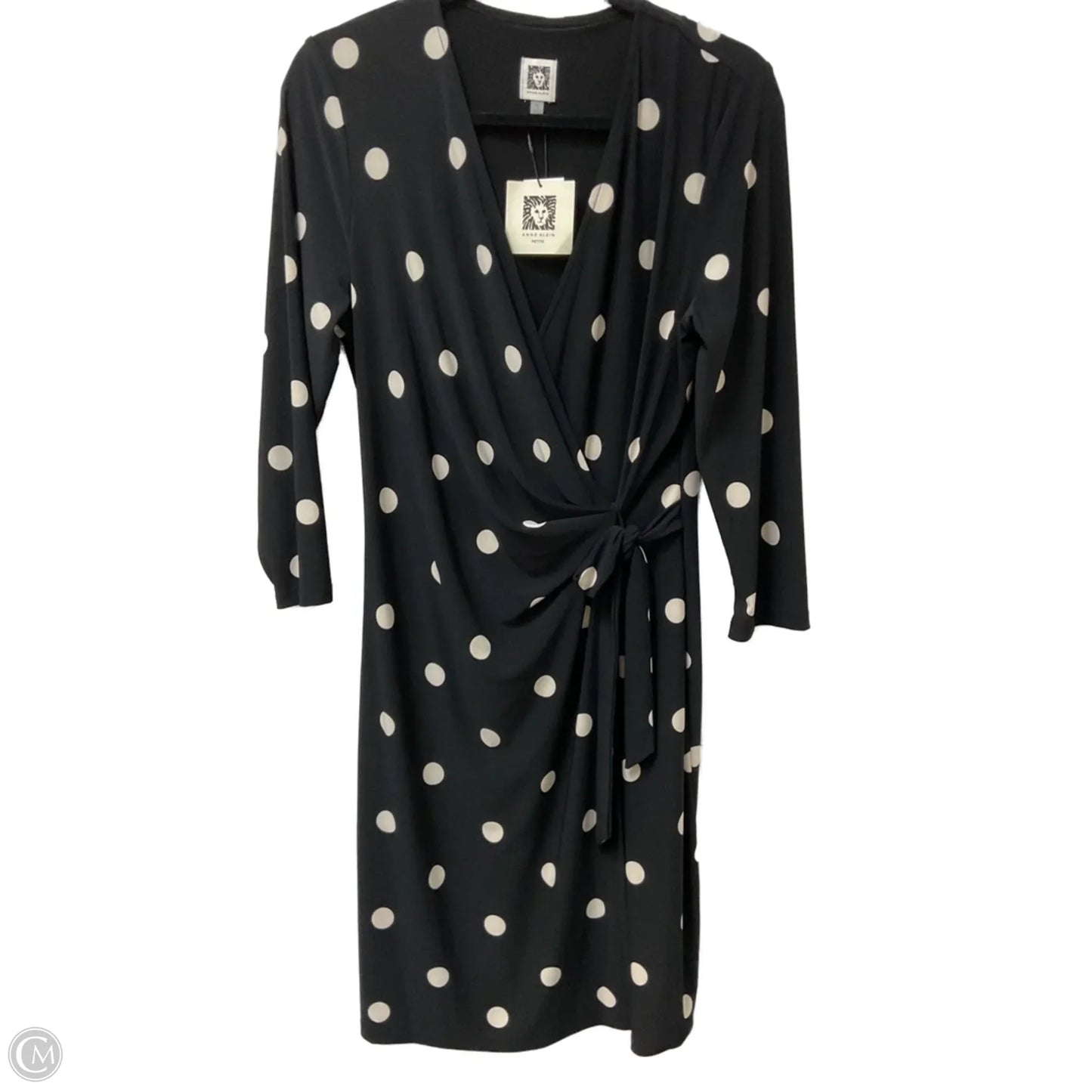 Dress Casual Midi By Anne Klein In Polkadot Pattern, Size: Lp