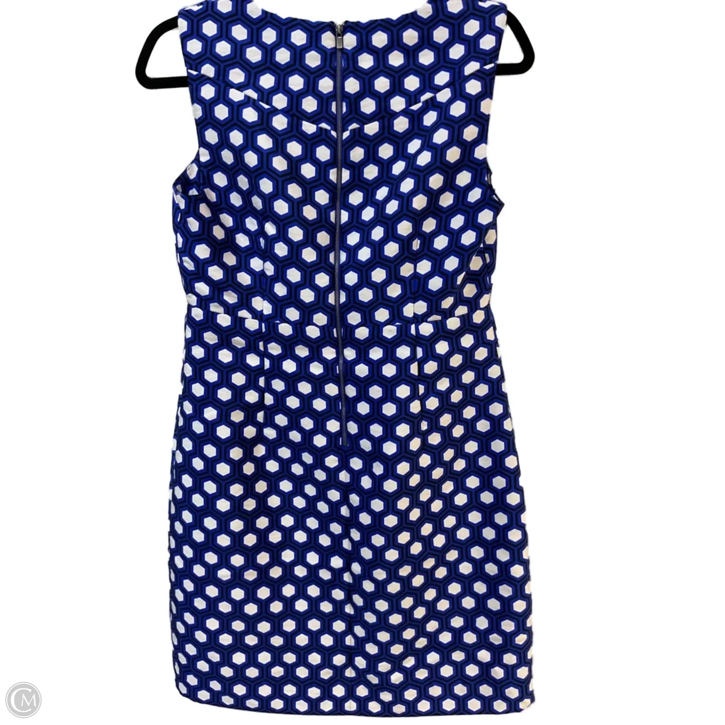 Dress Designer By Diane Von Furstenberg In Blue & White, Size: S