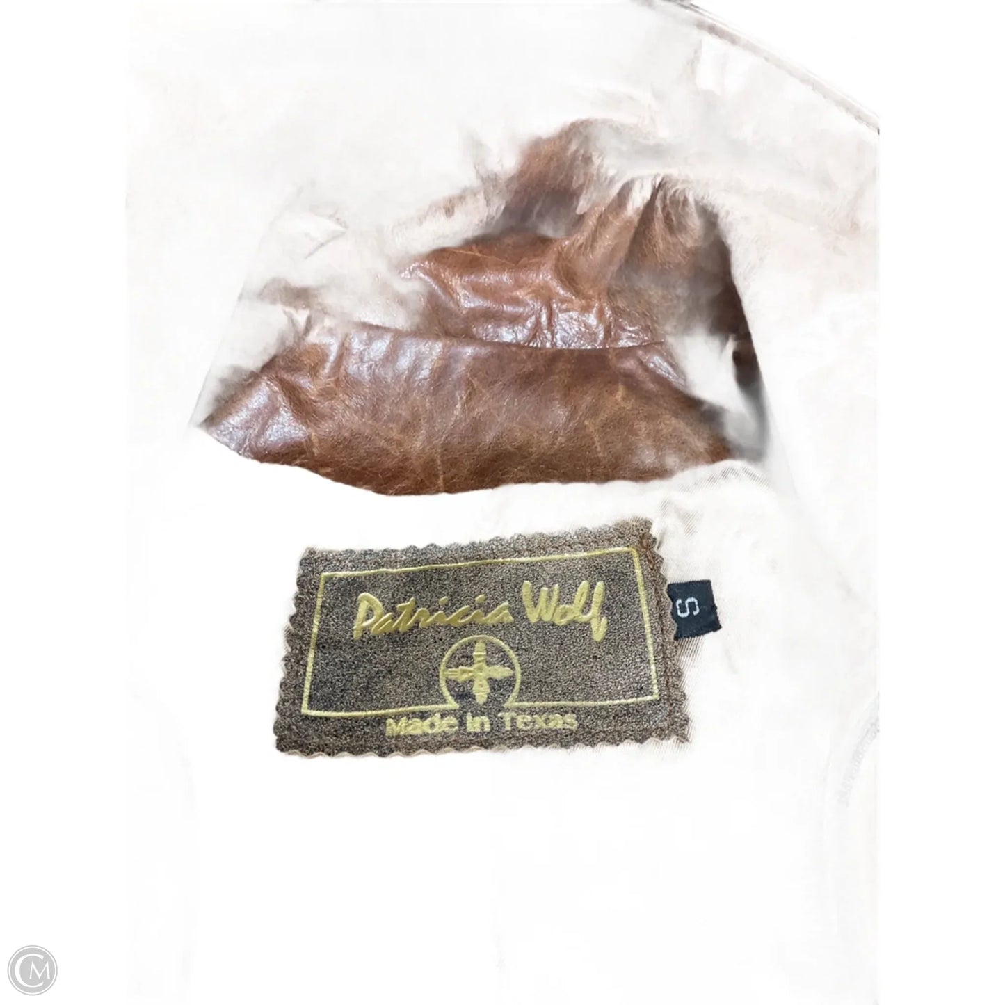 Jacket Leather By Cmb In Brown, Size: S