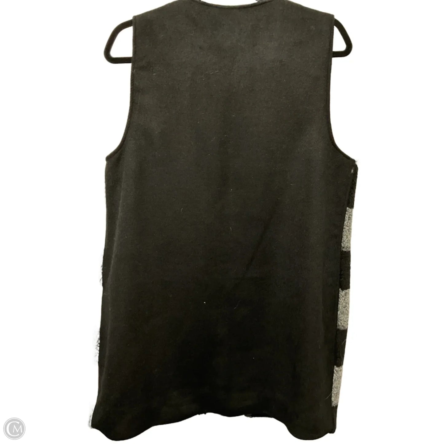 Vest Fleece By Talbots In Black & White, Size: M