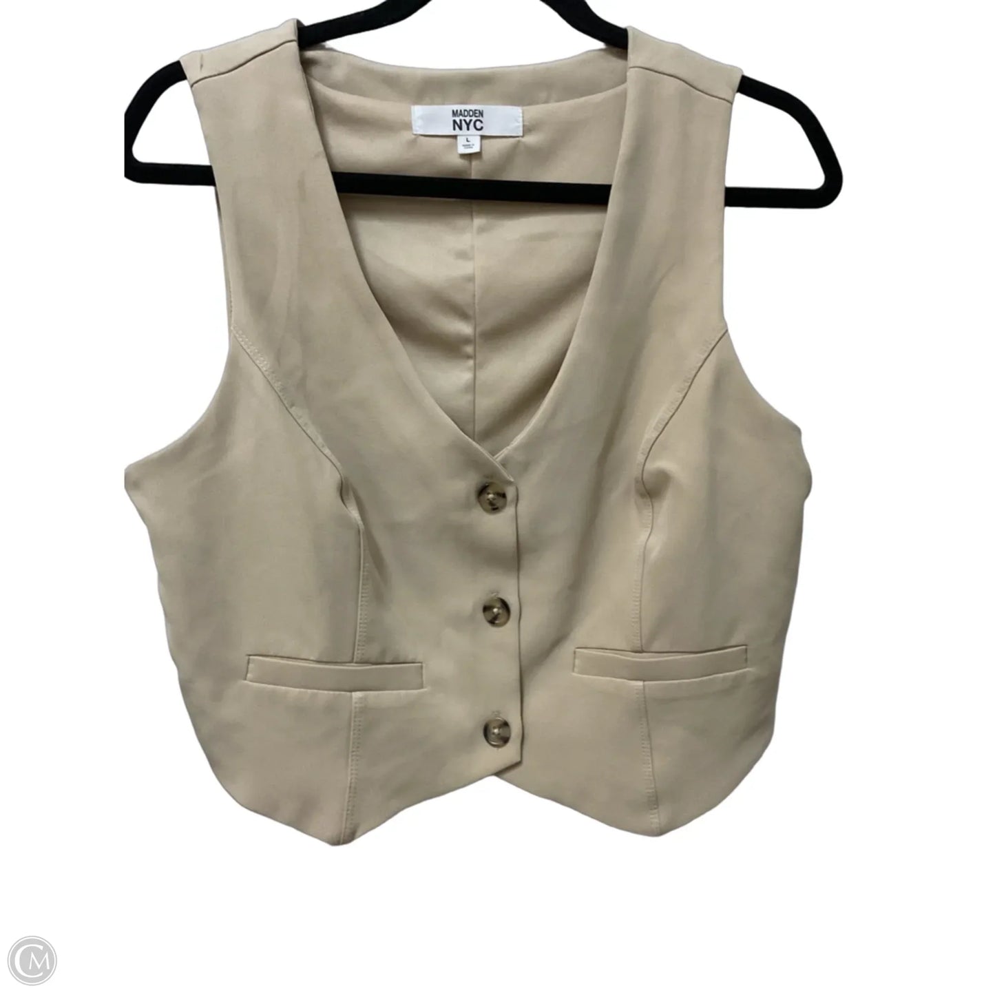 Vest Other By Madden Nyc In Tan, Size: L