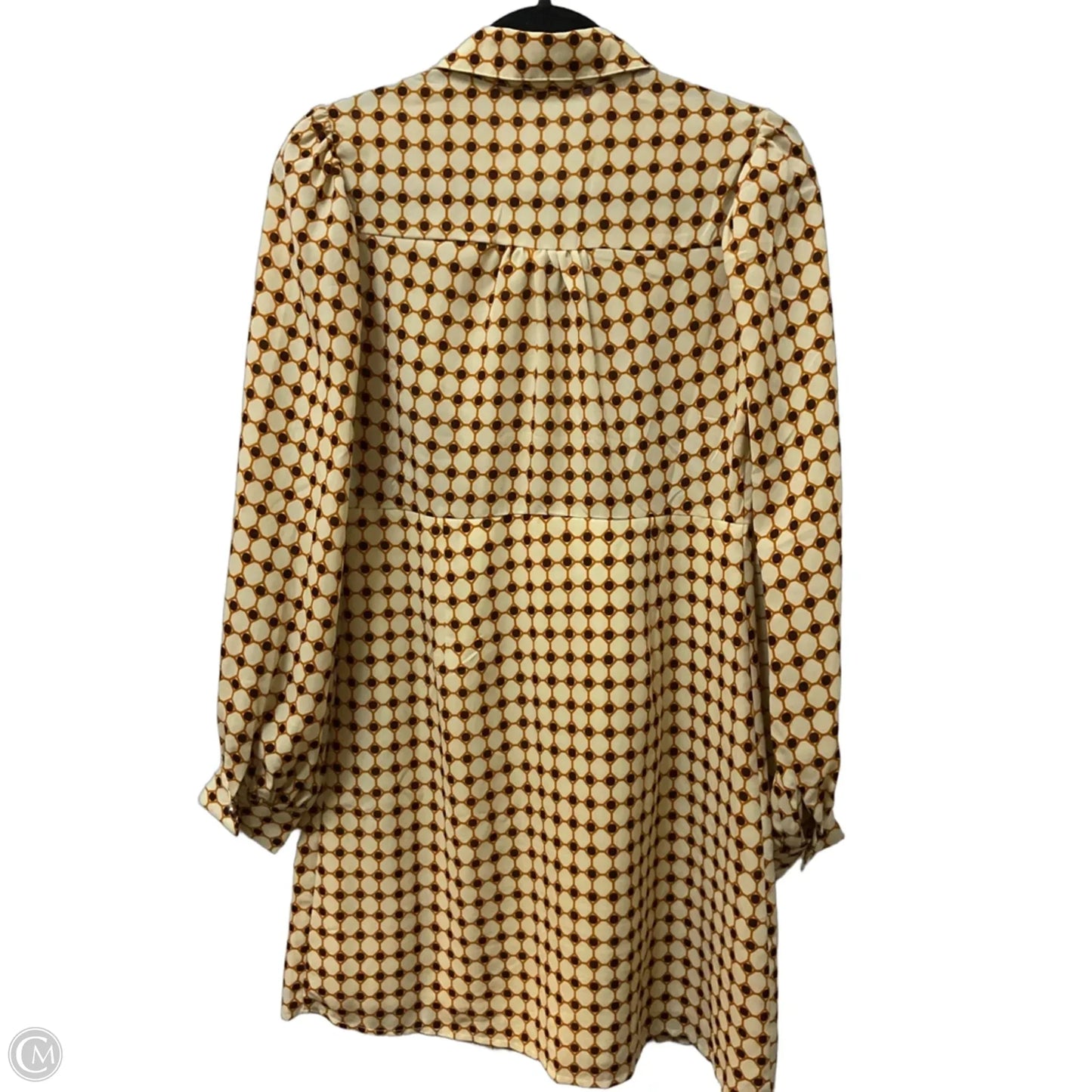 Dress Casual Midi By Clothes Mentor In Cream & Tan, Size: S