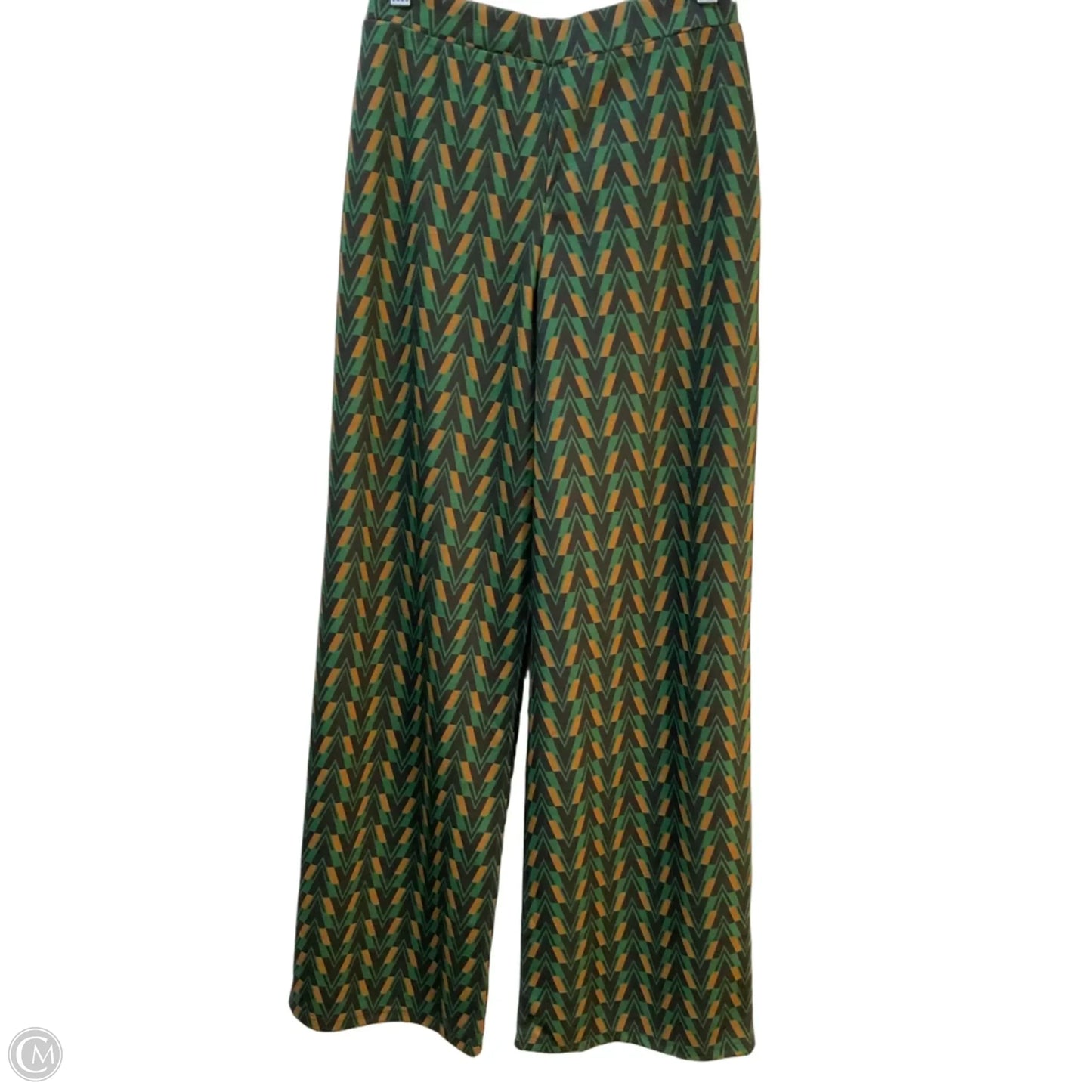 Pants Wide Leg By Cmc In Black & Green, Size: S