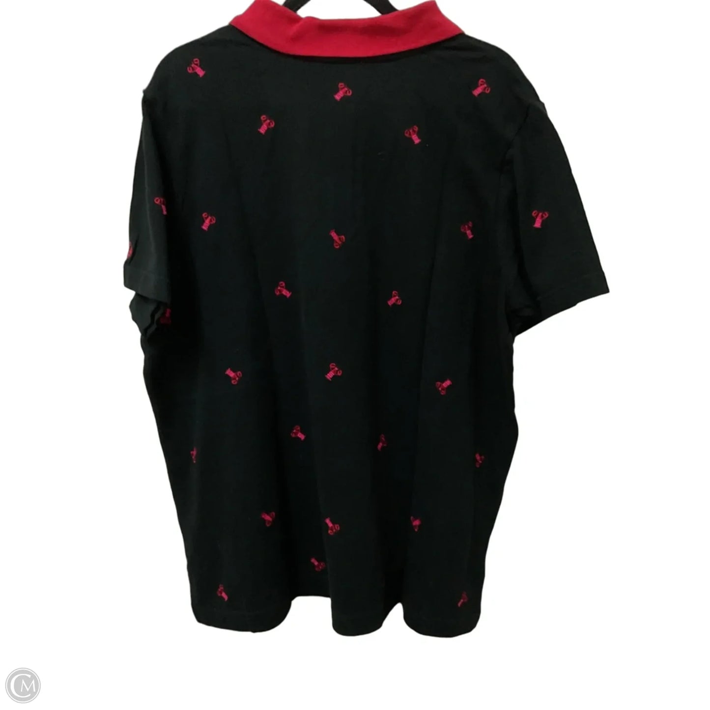Top Short Sleeve By Quaker Factory In Black, Size: 1x