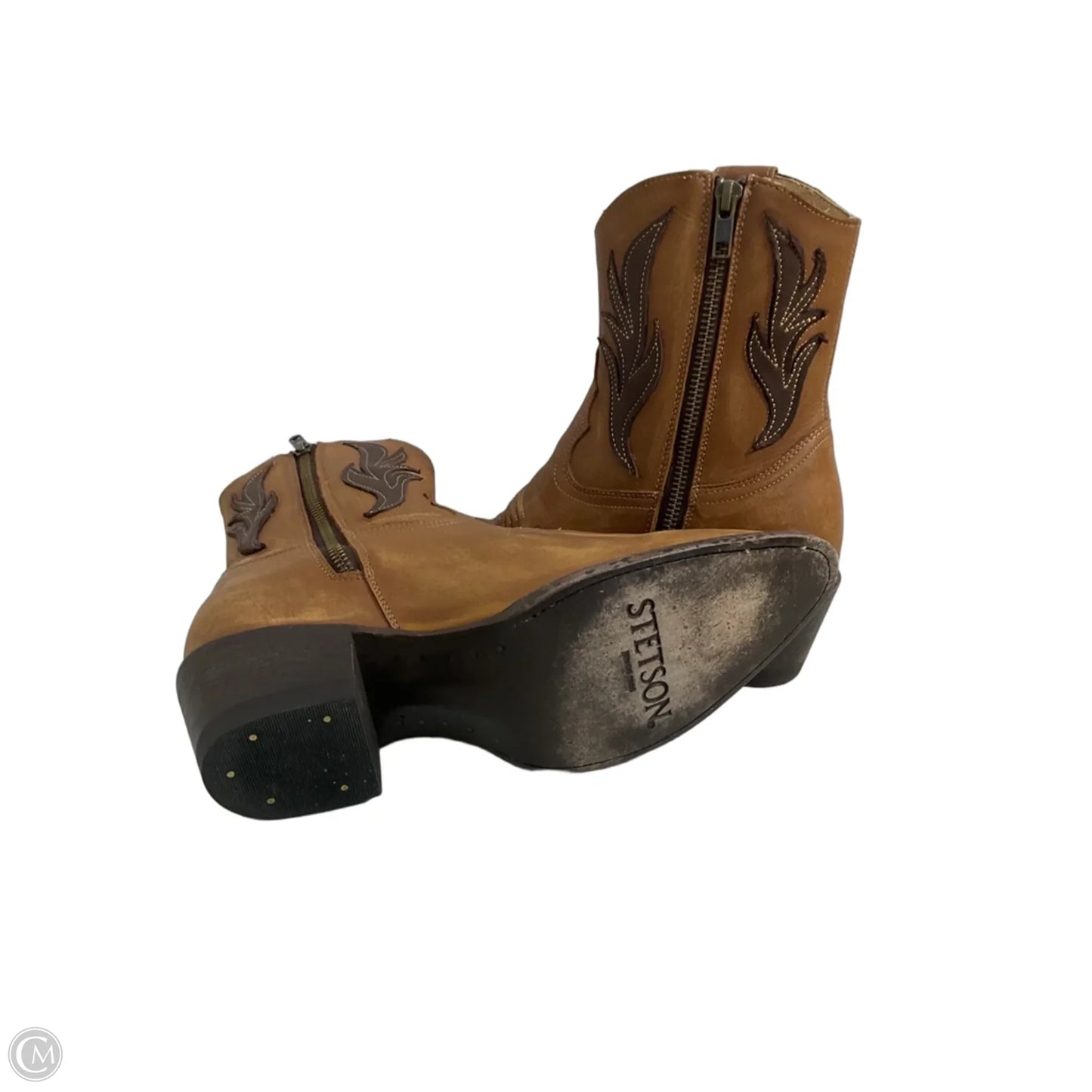 Boots Western By Cmb In Brown & Tan, Size: 8