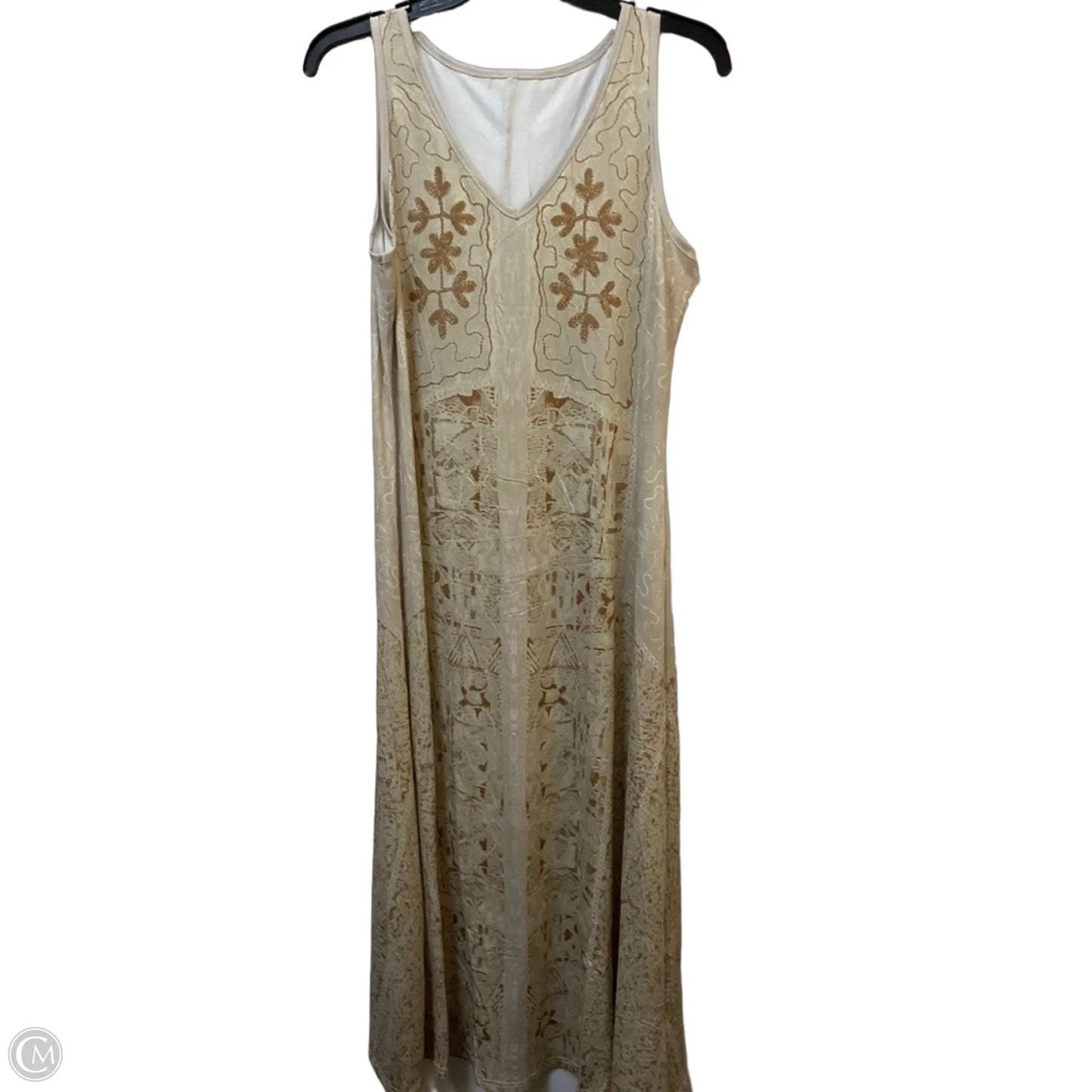 Dress Casual Maxi By Cme In Beige, Size: M