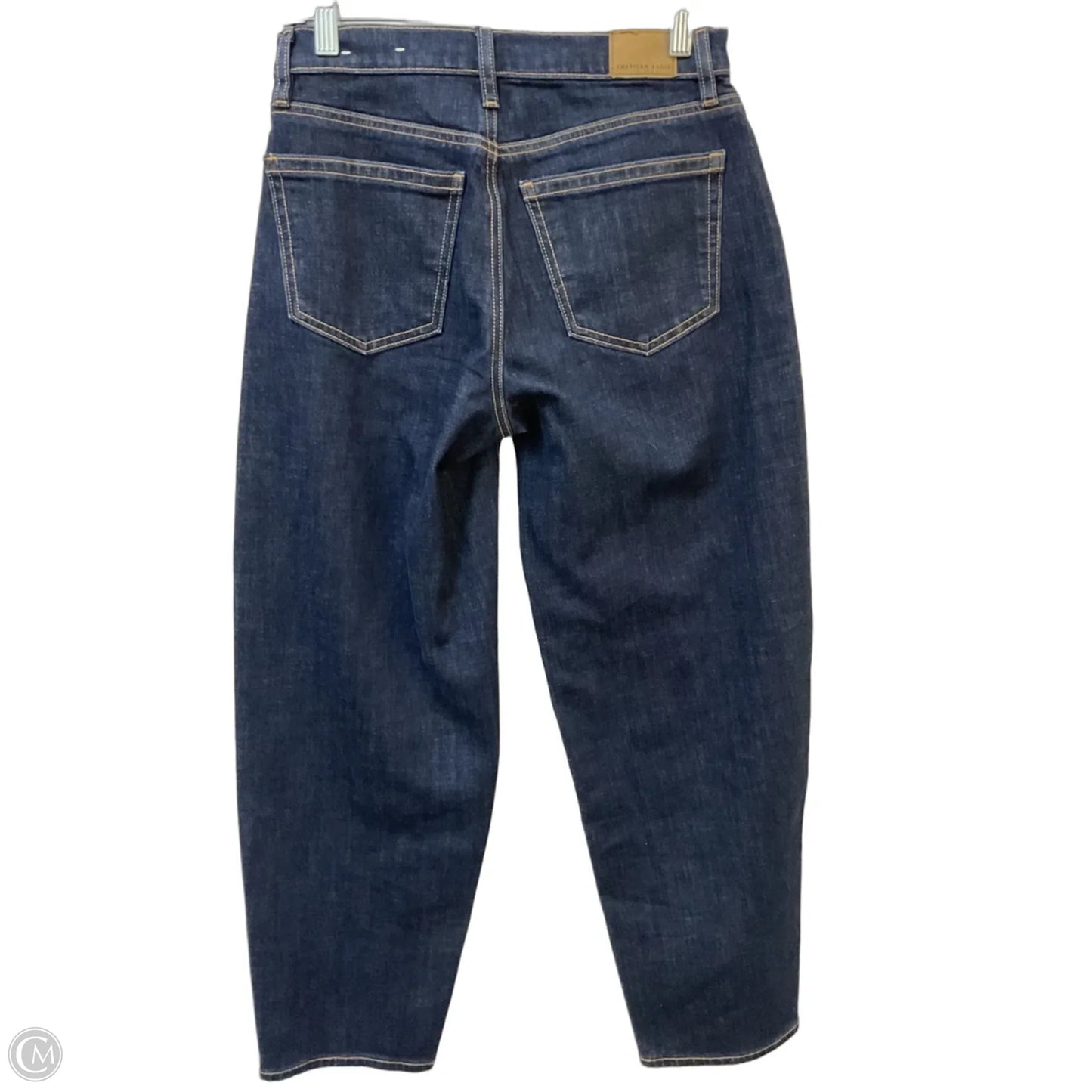 Jeans Wide Leg By American Eagle In Blue Denim, Size: 0