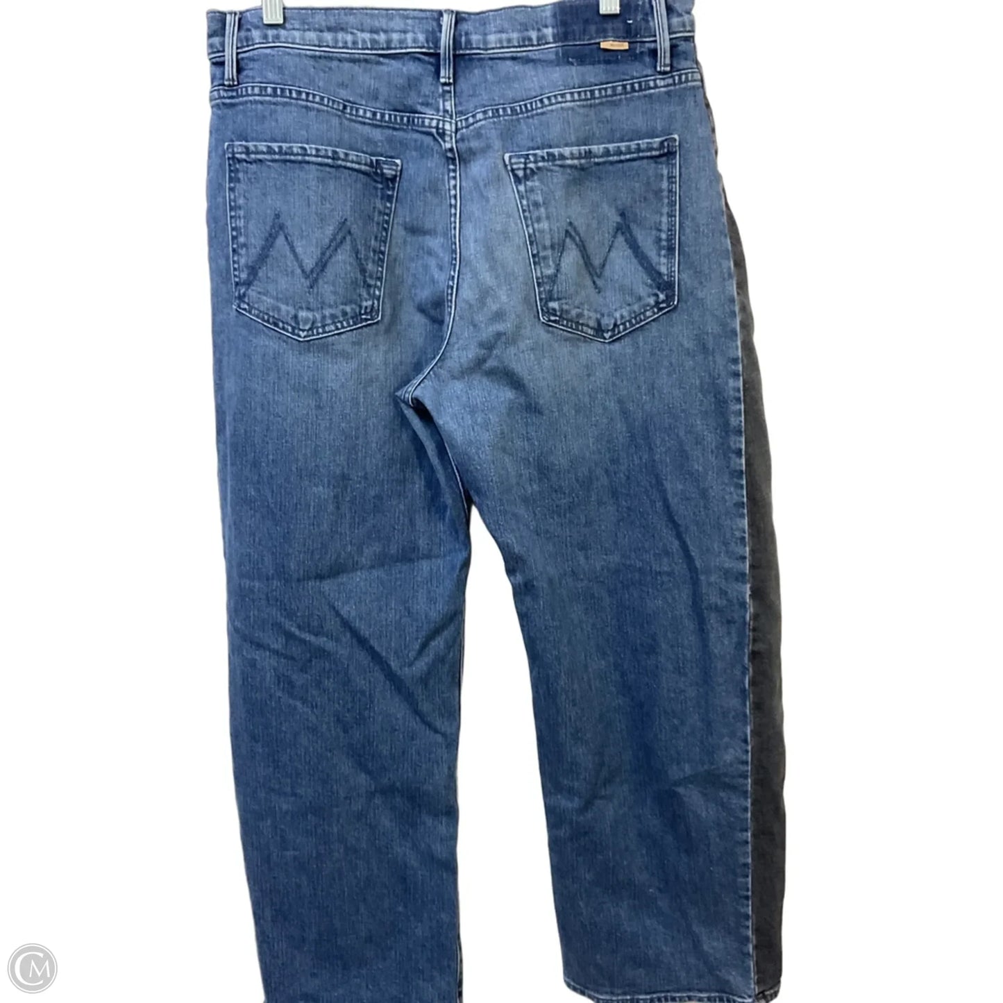 Jeans Wide Leg By Mother In Blue Denim, Size: 12
