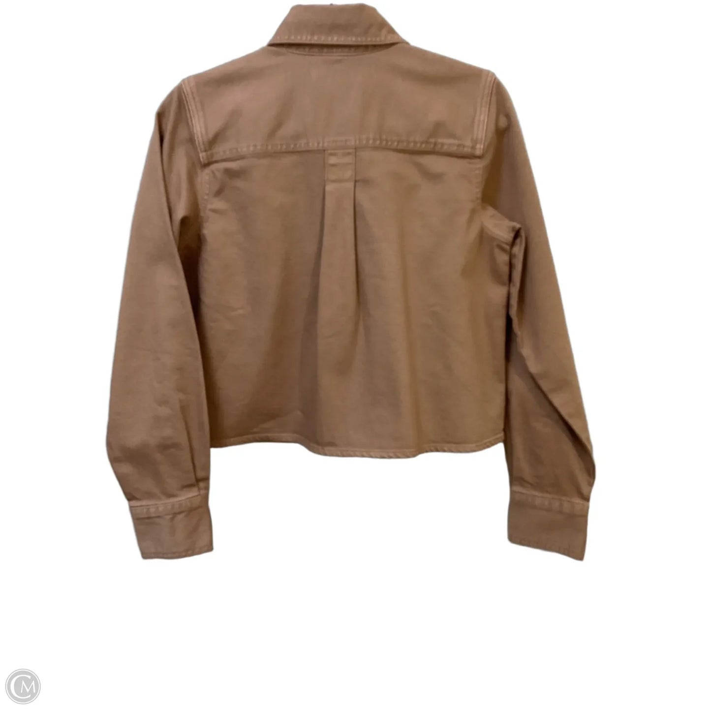 Jacket Denim By Banana Republic In Tan Denim, Size: Xs