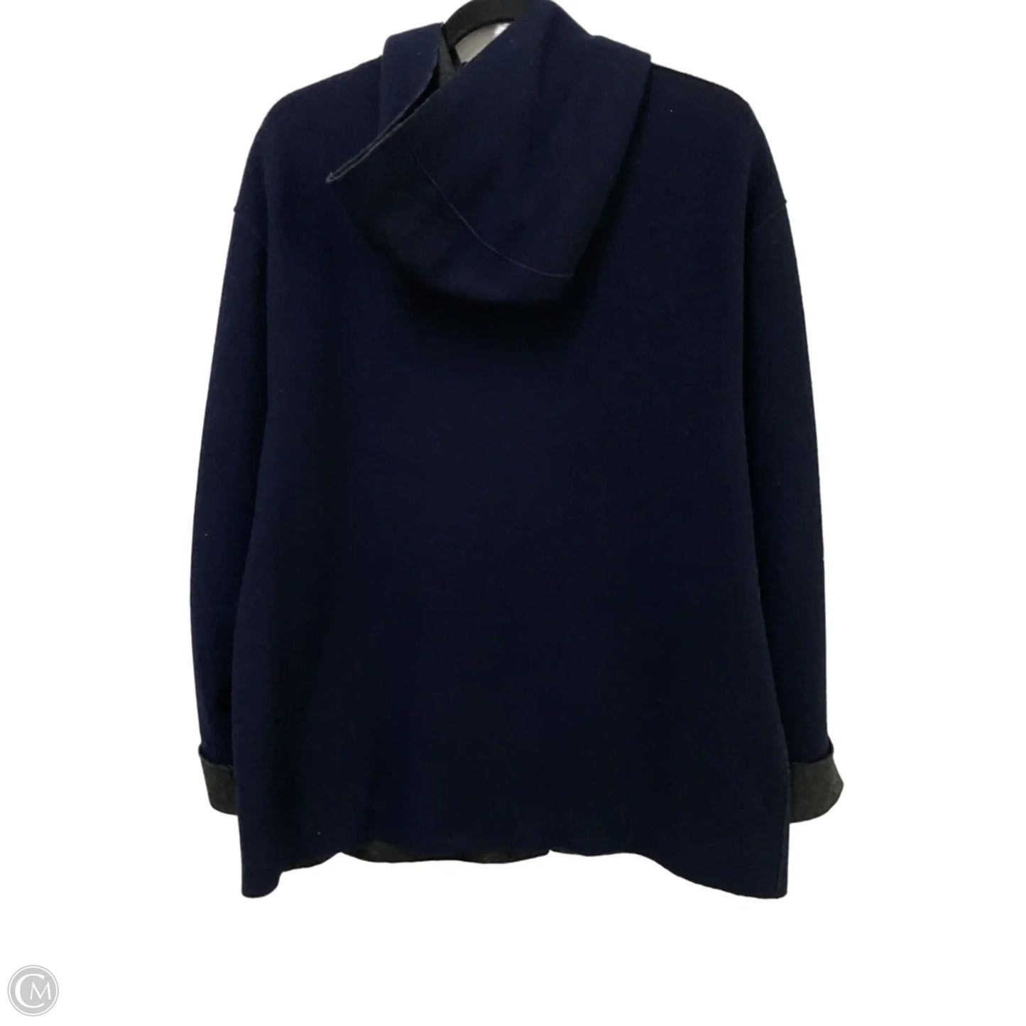 Coat Wool By Lauren By Ralph Lauren In Navy, Size: M