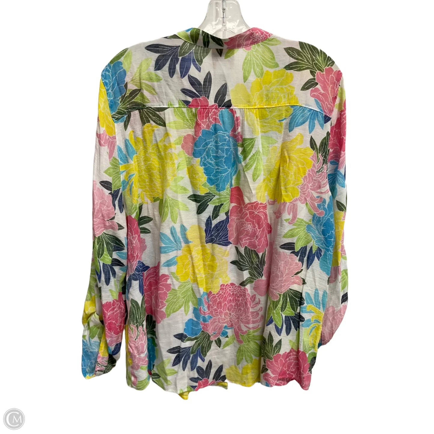 Blouse 3/4 Sleeve By Ruby Rd In Floral Print, Size: Xl