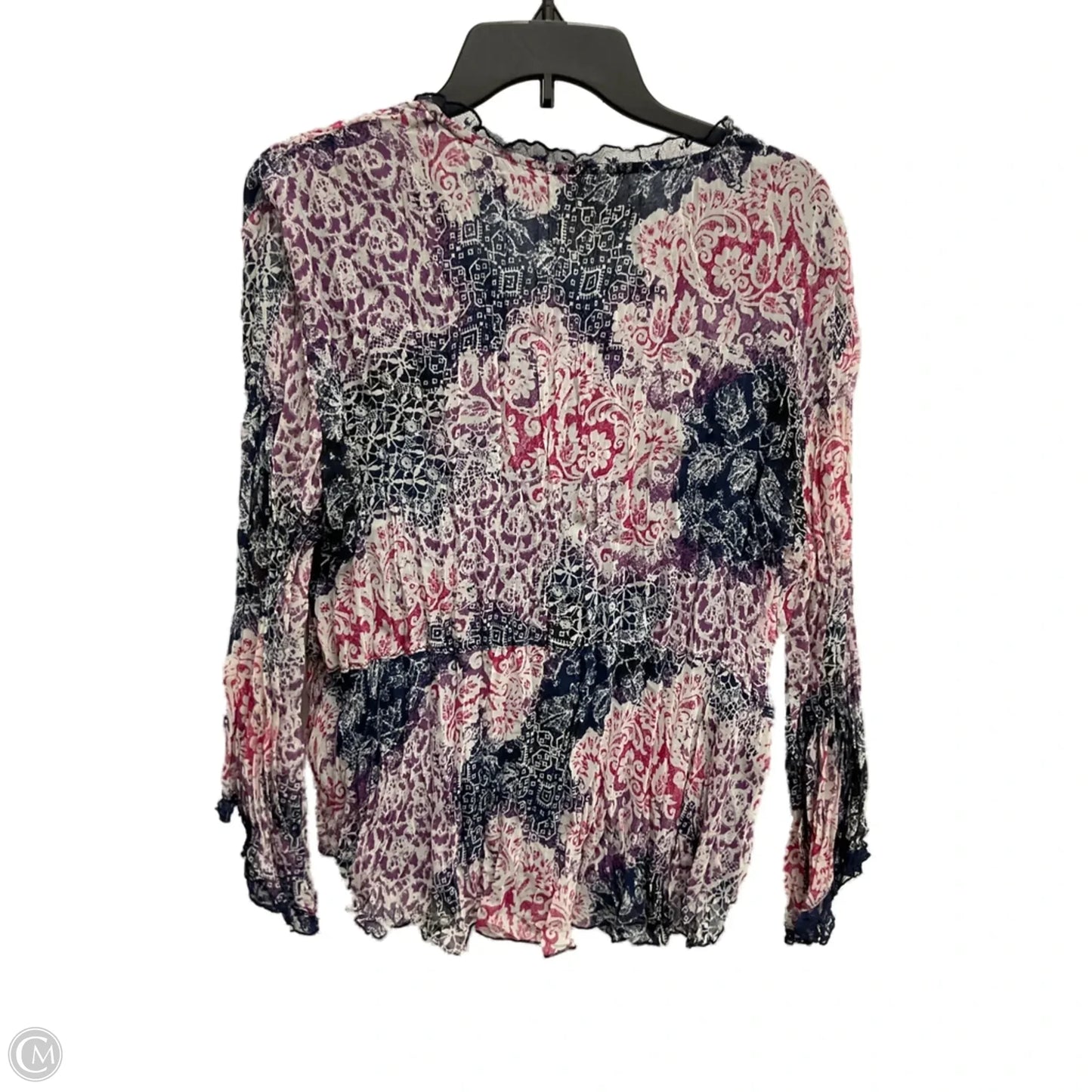 Top 3/4 Sleeve By Coldwater Creek In Multi-colored, Size: Xlp