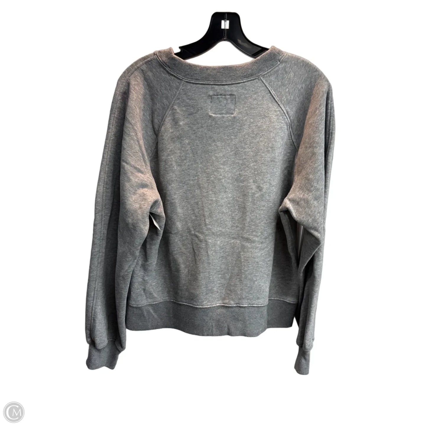 Sweatshirt Crewneck By Abercrombie And Fitch In Grey, Size: M