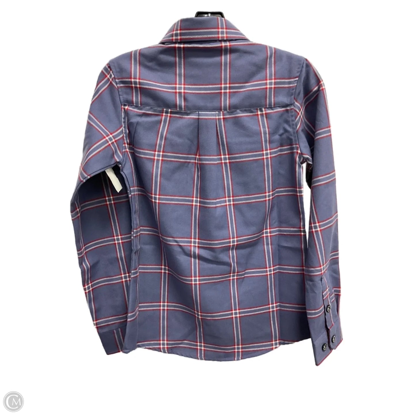 Top Long Sleeve By Cmc In Plaid Pattern, Size: S